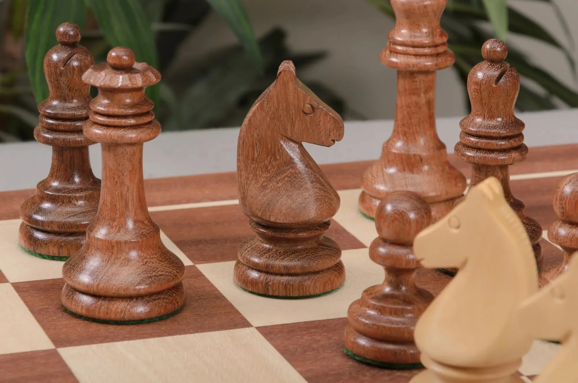 The Horn McCrillis Series Wood Chess Pieces - 3.6" King - Image 7