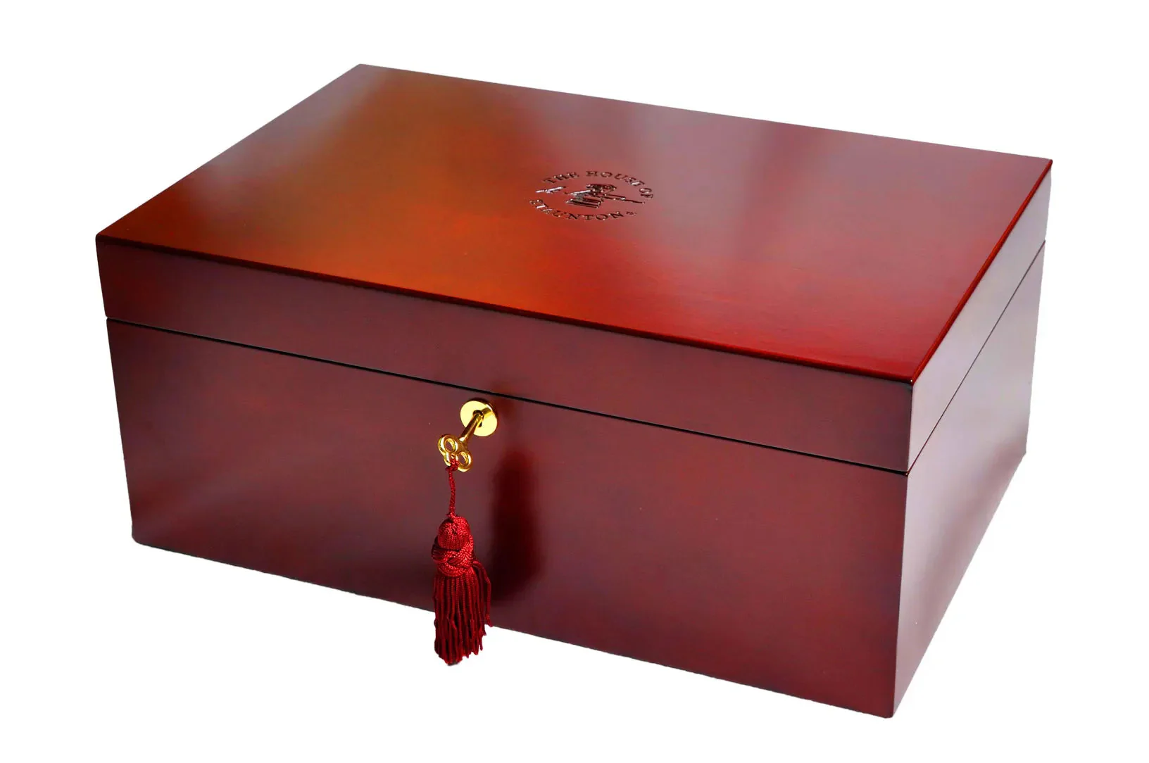 The House of Staunton *NEW* Fitted Coffer Chess Box - Red Burl - Image 3