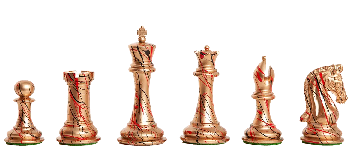Gold and Silver Hand Painted