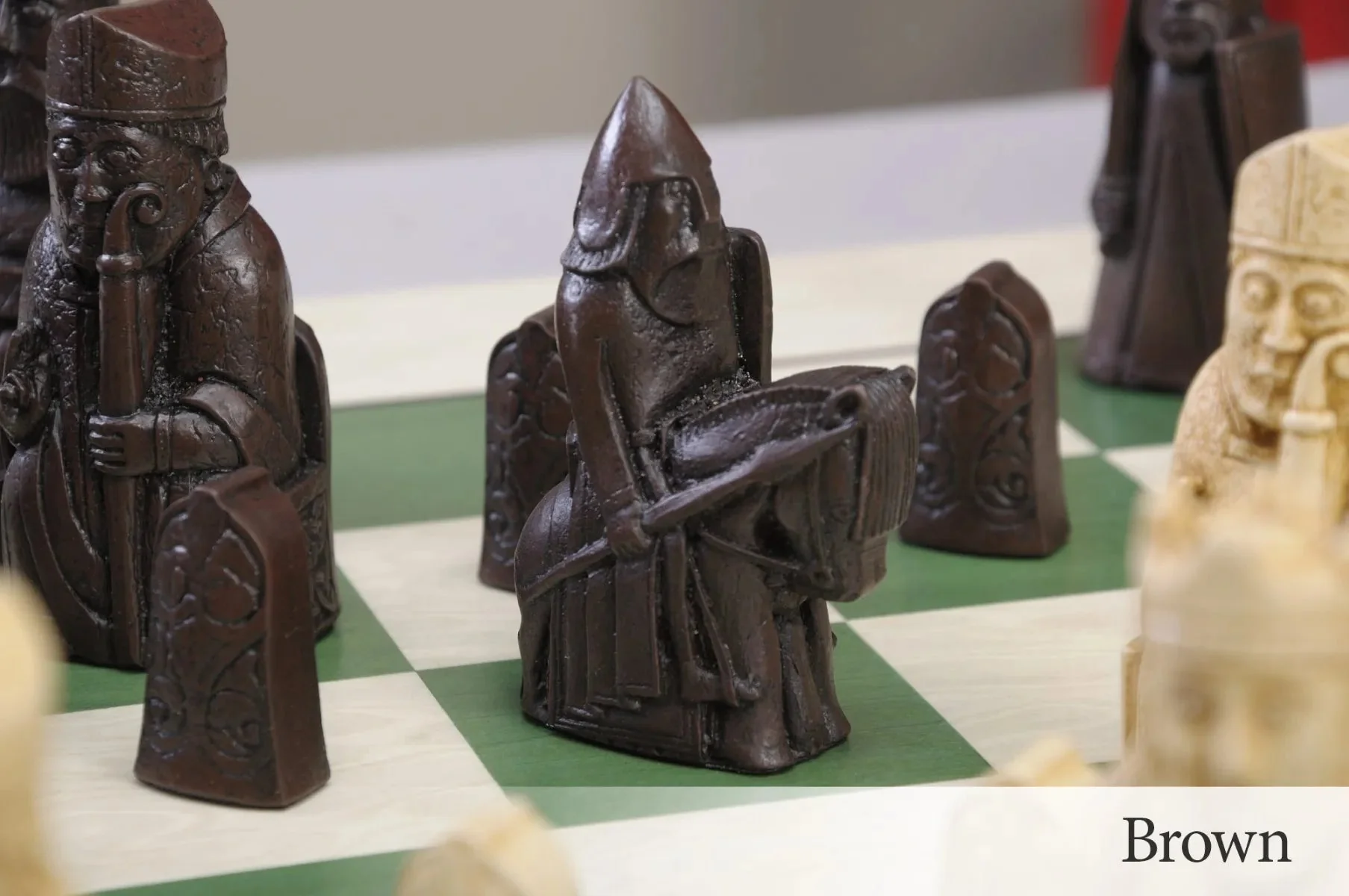 The Isle of Lewis Chess Set, Box, & Board Combination - Image 2