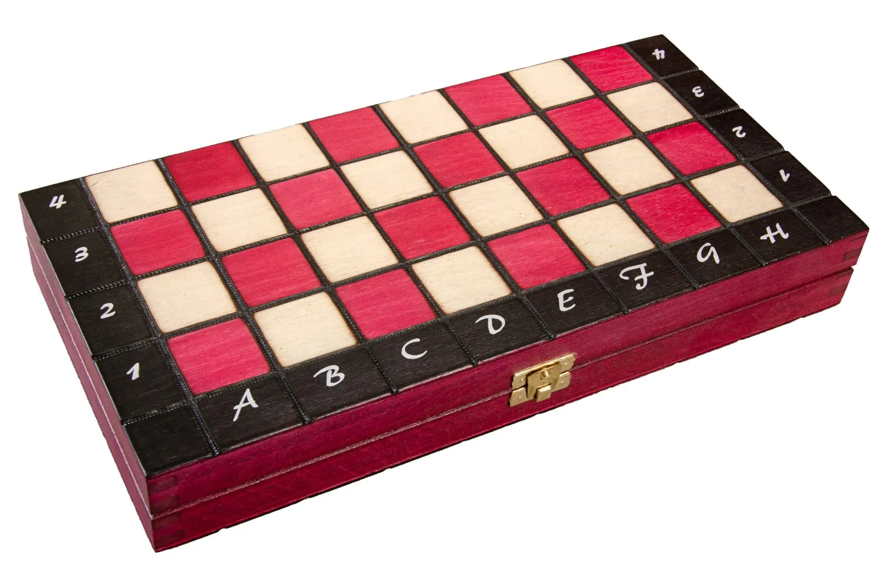 The Large Burgundy Magnetic Chess Set - Image 3