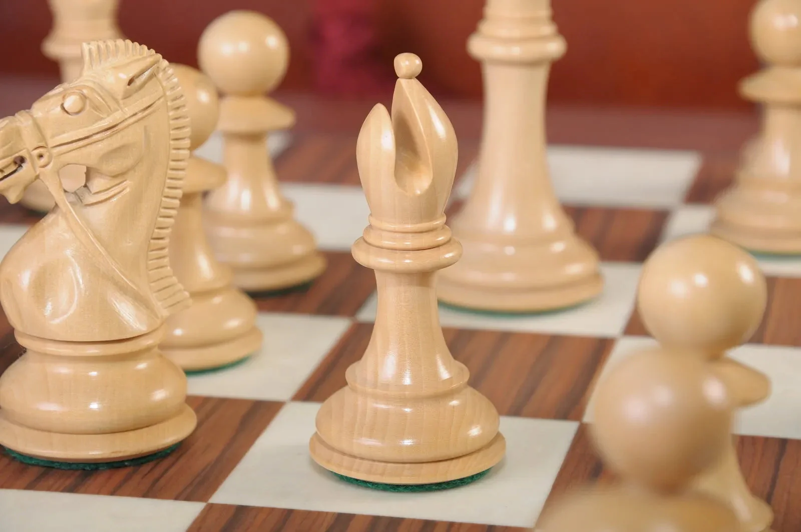 The Leicester Series Chess Set, Box, & Board Combination - Image 4