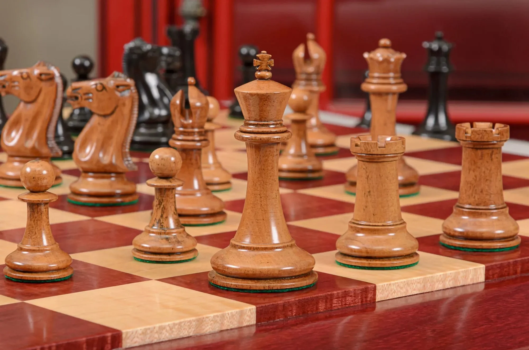 The Genuine Staunton® Collection - Leuchars Series Vintage Luxury Chess Pieces - 3.5" King - Image 4