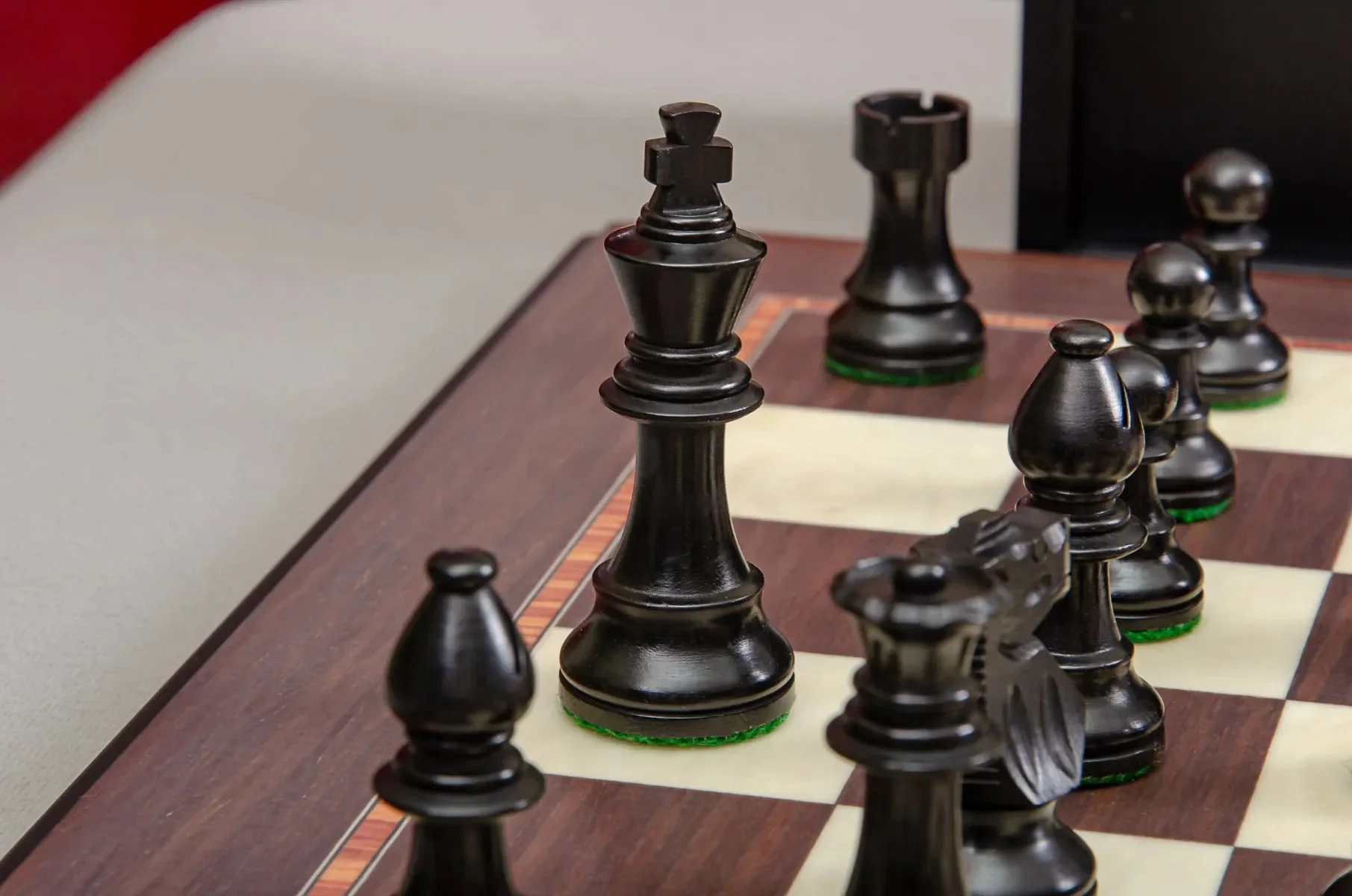 The Library Club Series Chess Set, Box, & Board Combination - Image 5