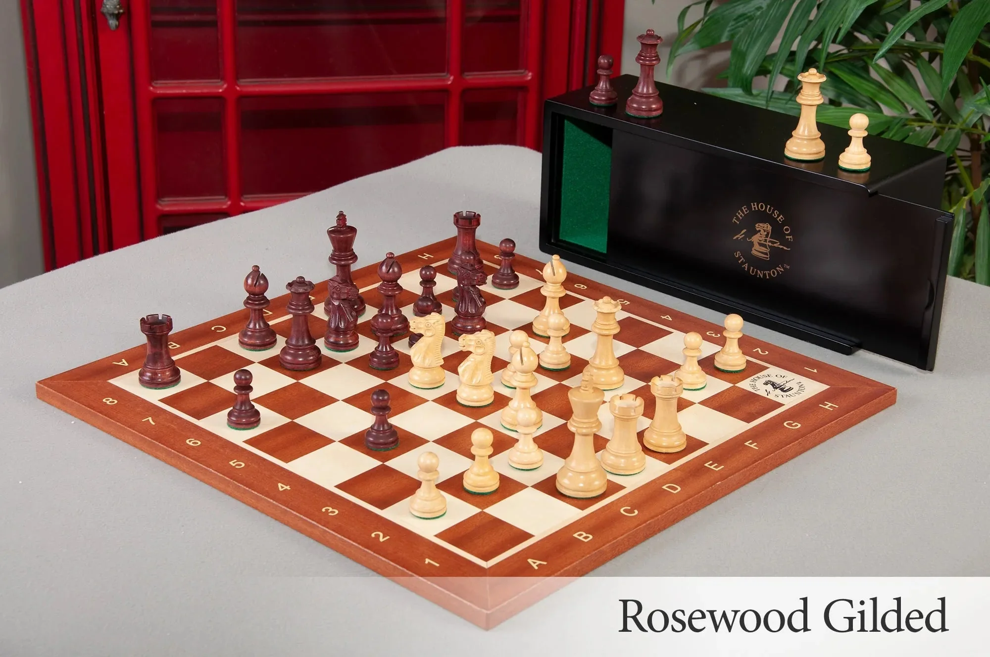 The Library Grandmaster Chess Set, Box, & Board Combination - Image 9