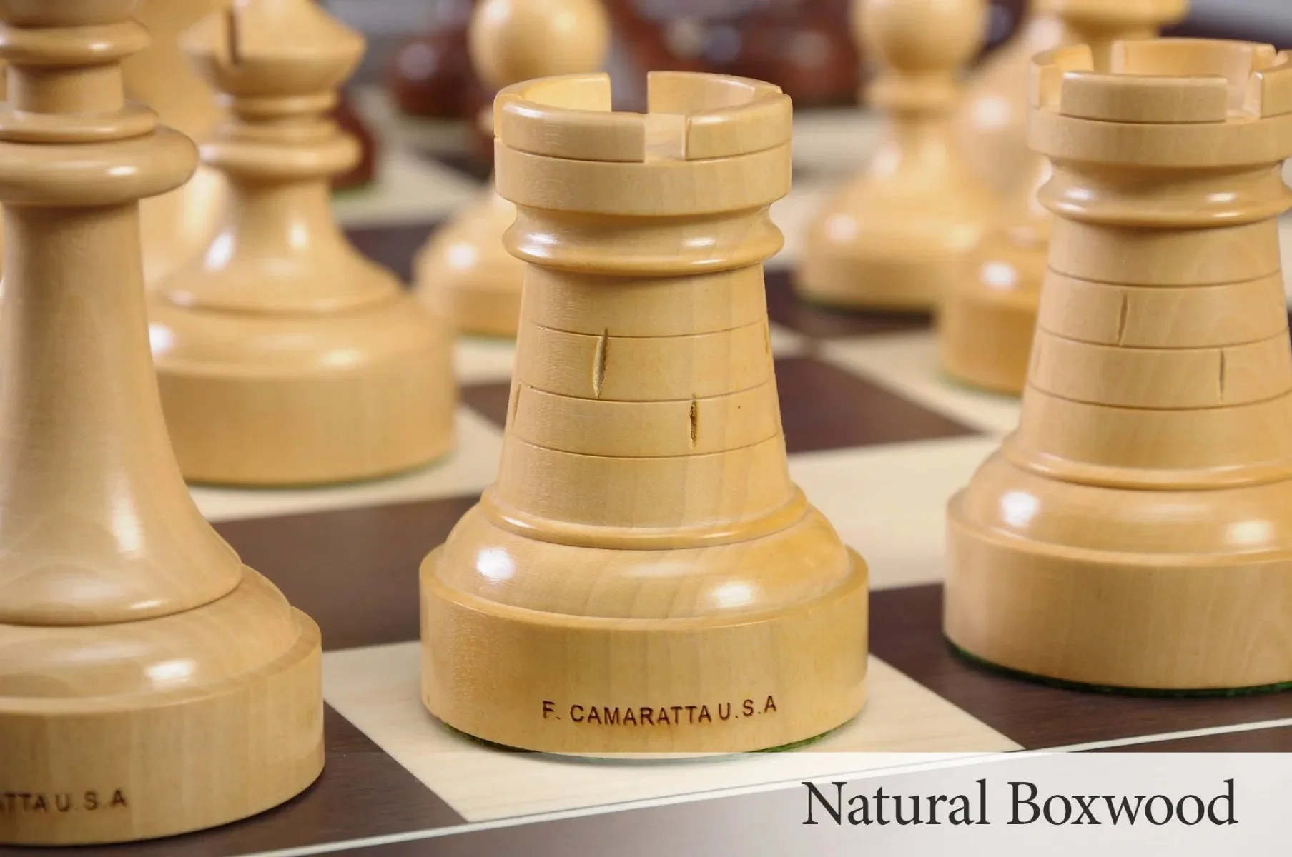The Camaratta Collection - The Louis Persinger Series Chess Pieces - 3.6" King - Image 32