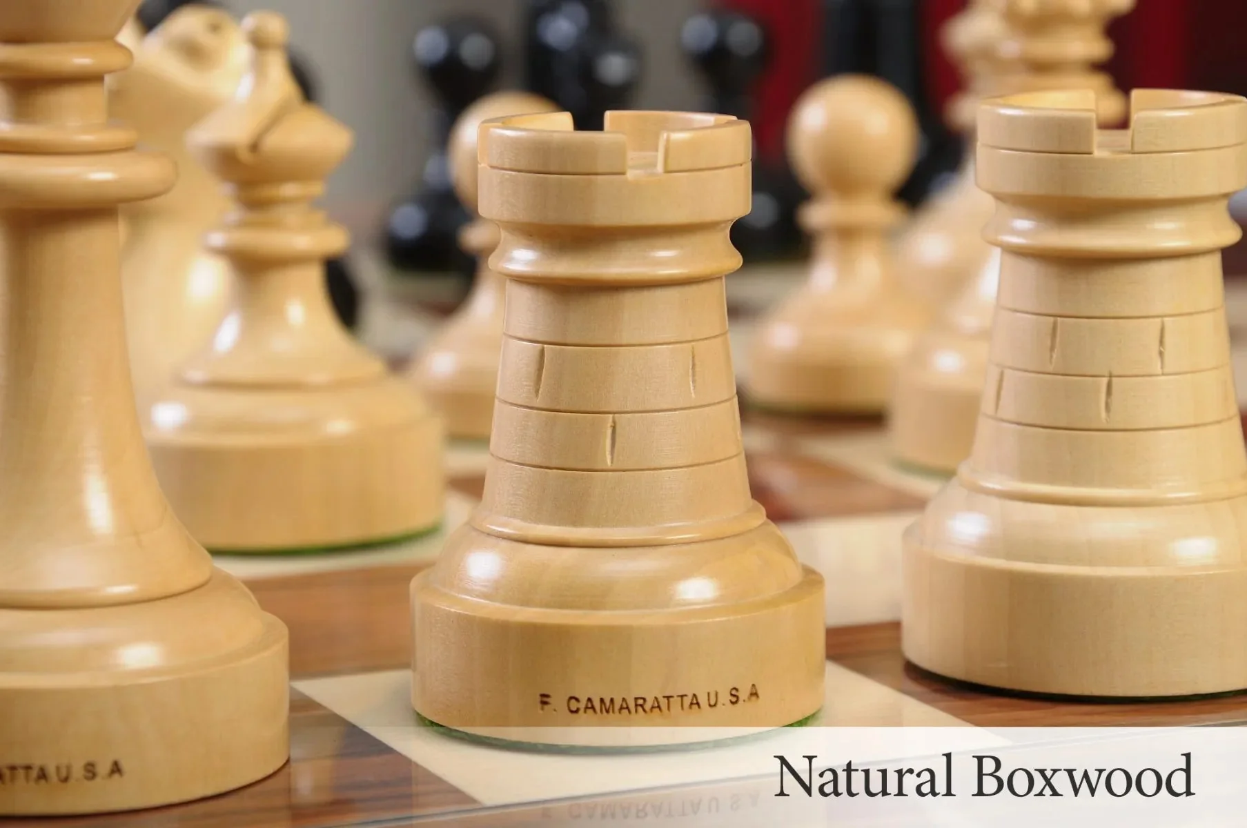 The Camaratta Collection - The Louis Persinger Series Chess Pieces - 3.6" King - Image 41