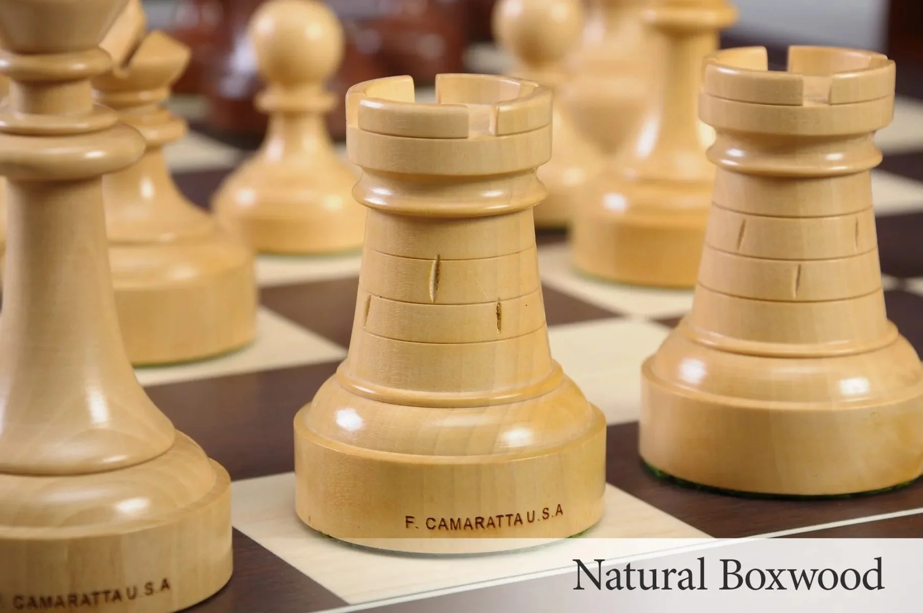 The Camaratta Collection - The Louis Persinger Series Chess Pieces - 3.6" King - Image 7