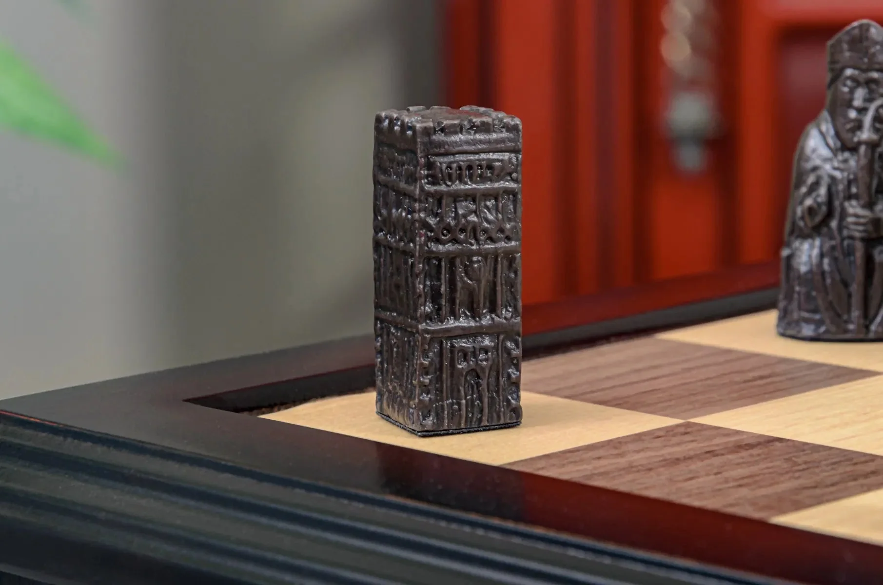 The Mini Isle of Lewis Series Chess Pieces - 2.0" King - Brown and Natural - Image 4