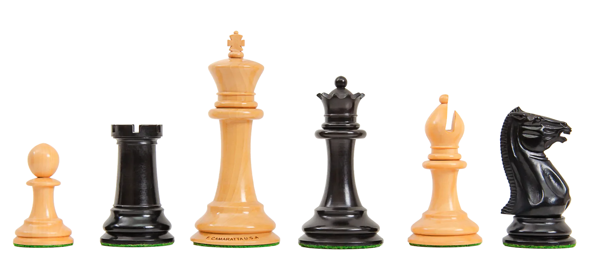 The Morphy Series Luxury Chess Pieces - 4.4" King