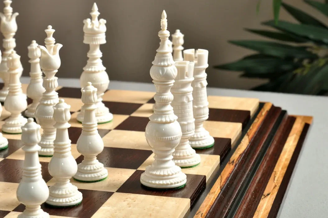 The Oxford Luxury Bone Chess Pieces - 5.25" King - Image 18