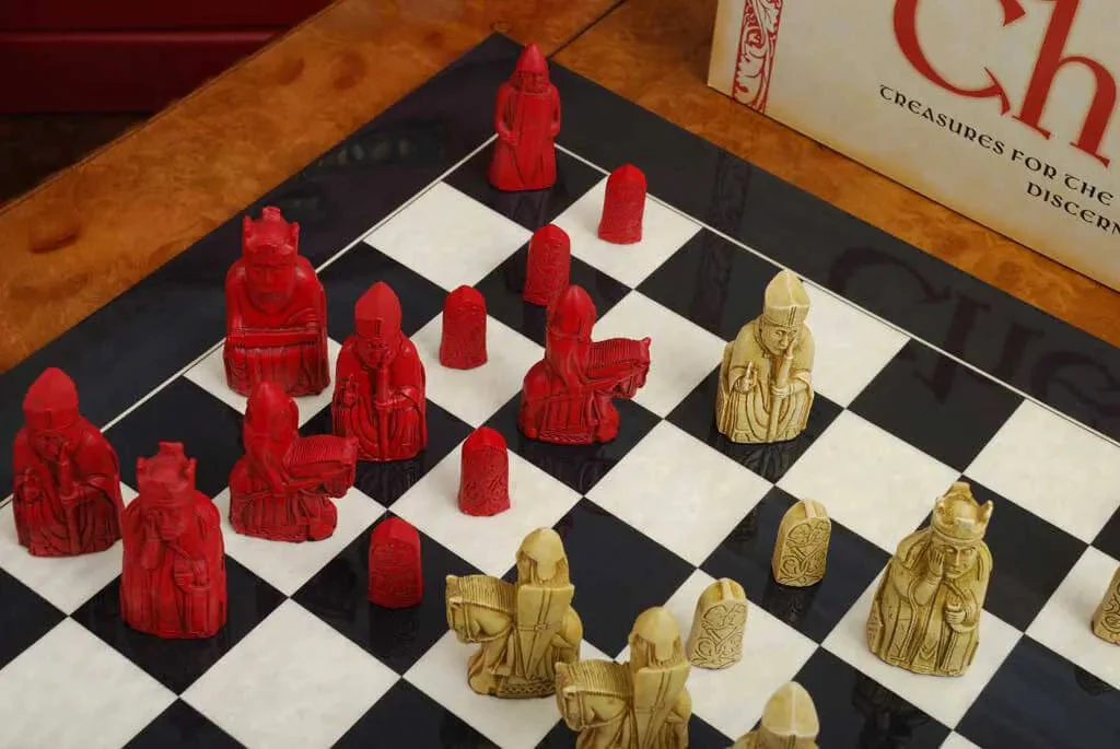 The Red Isle of Lewis Antiqued Chess Pieces - Image 4