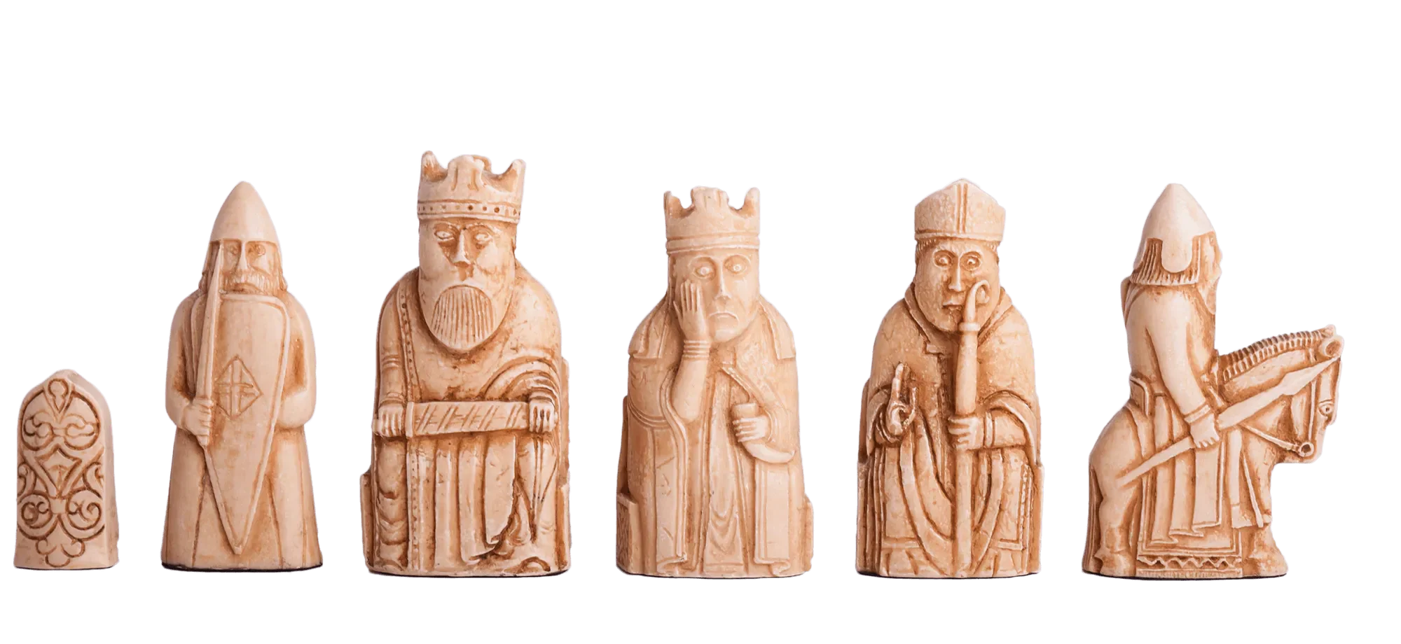 The Red Isle of Lewis Antiqued Chess Pieces - Image 7