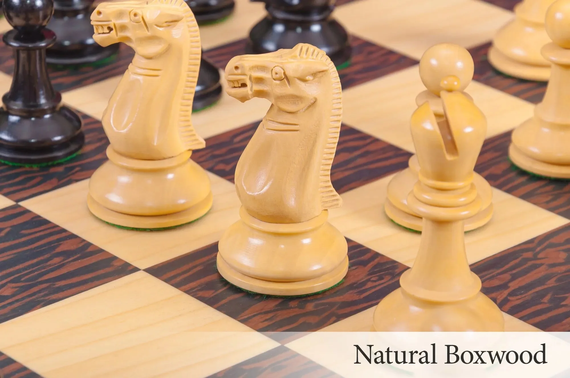 The Reproduction of the Circa 1940 Series Chess Pieces - 4" King - Image 11