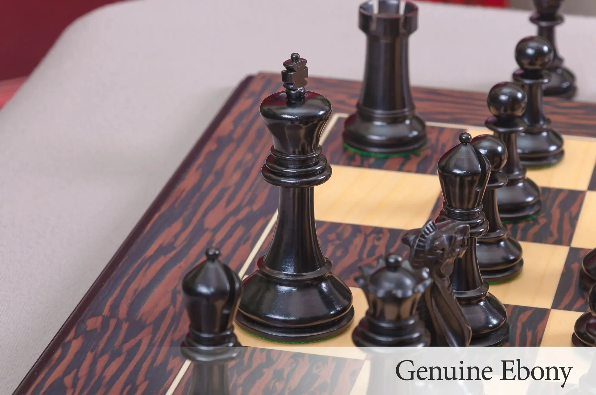The Reproduction of the Circa 1940 Series Chess Pieces - 4" King - Image 12