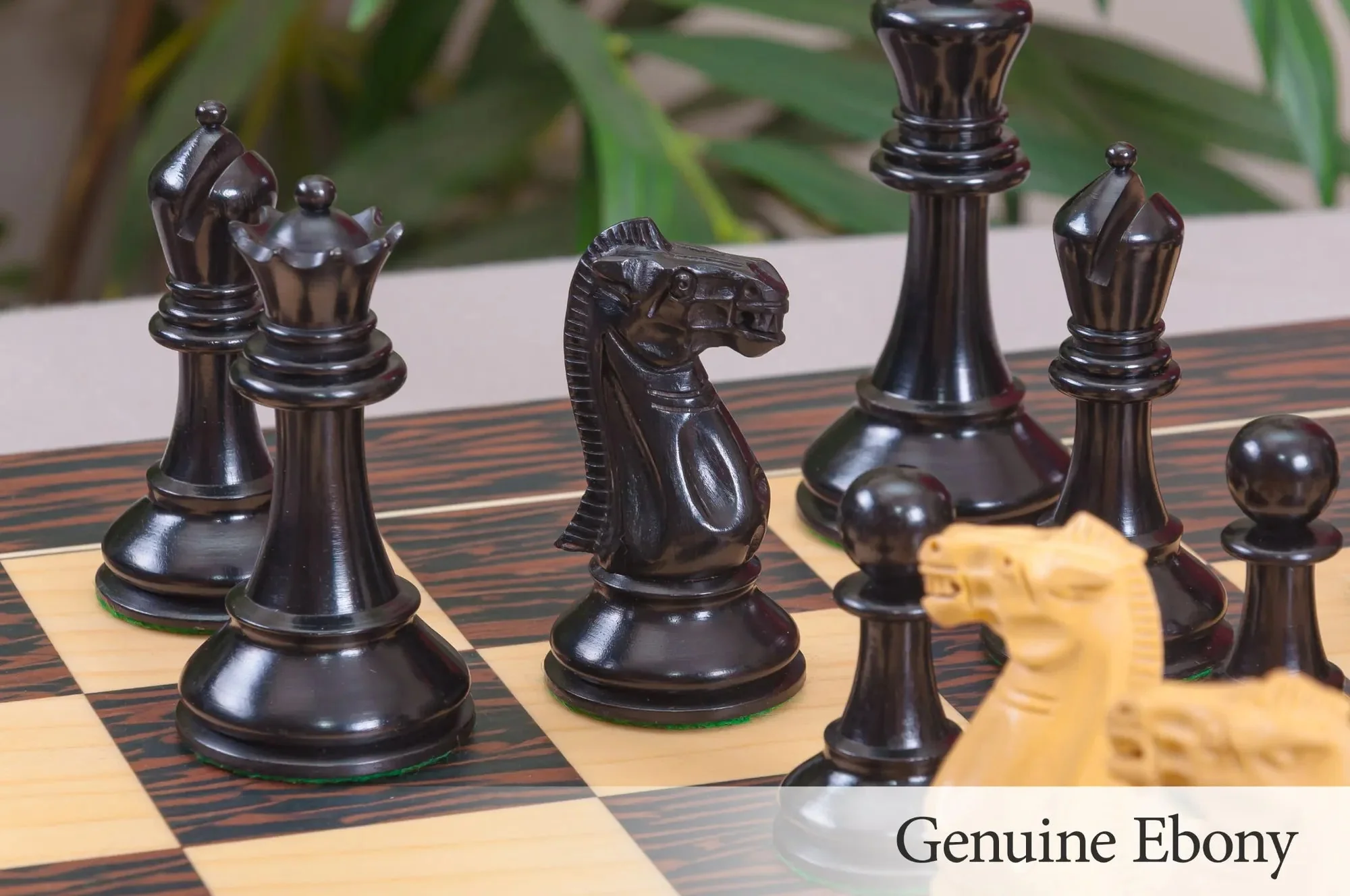 The Reproduction of the Circa 1940 Series Chess Pieces - 4" King - Image 3