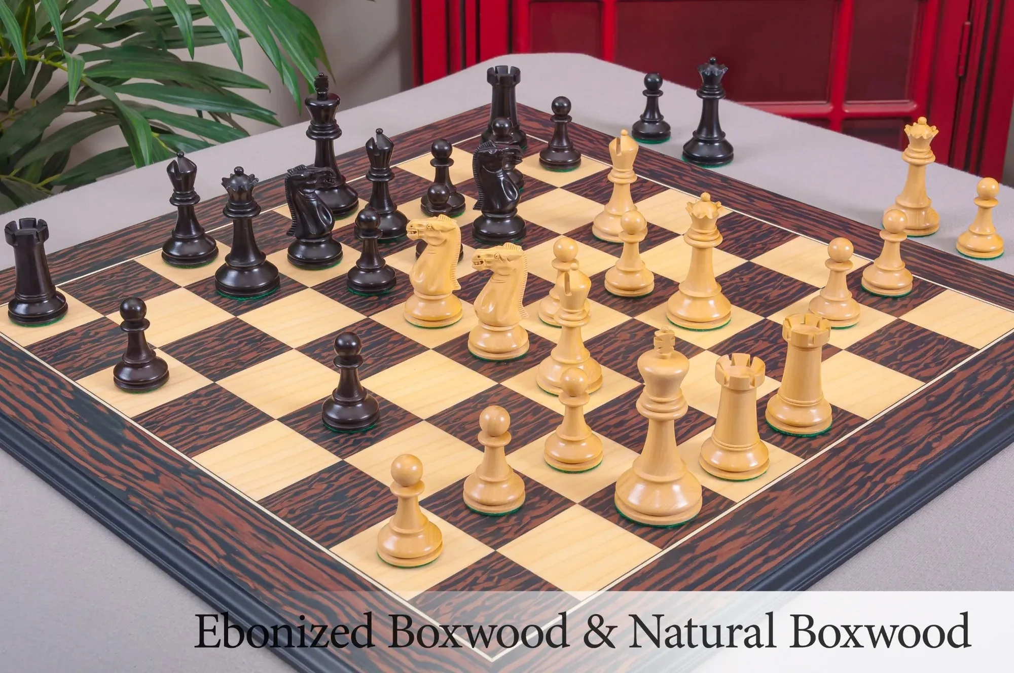 The Reproduction of the Circa 1940 Series Chess Pieces - 4" King - Image 6
