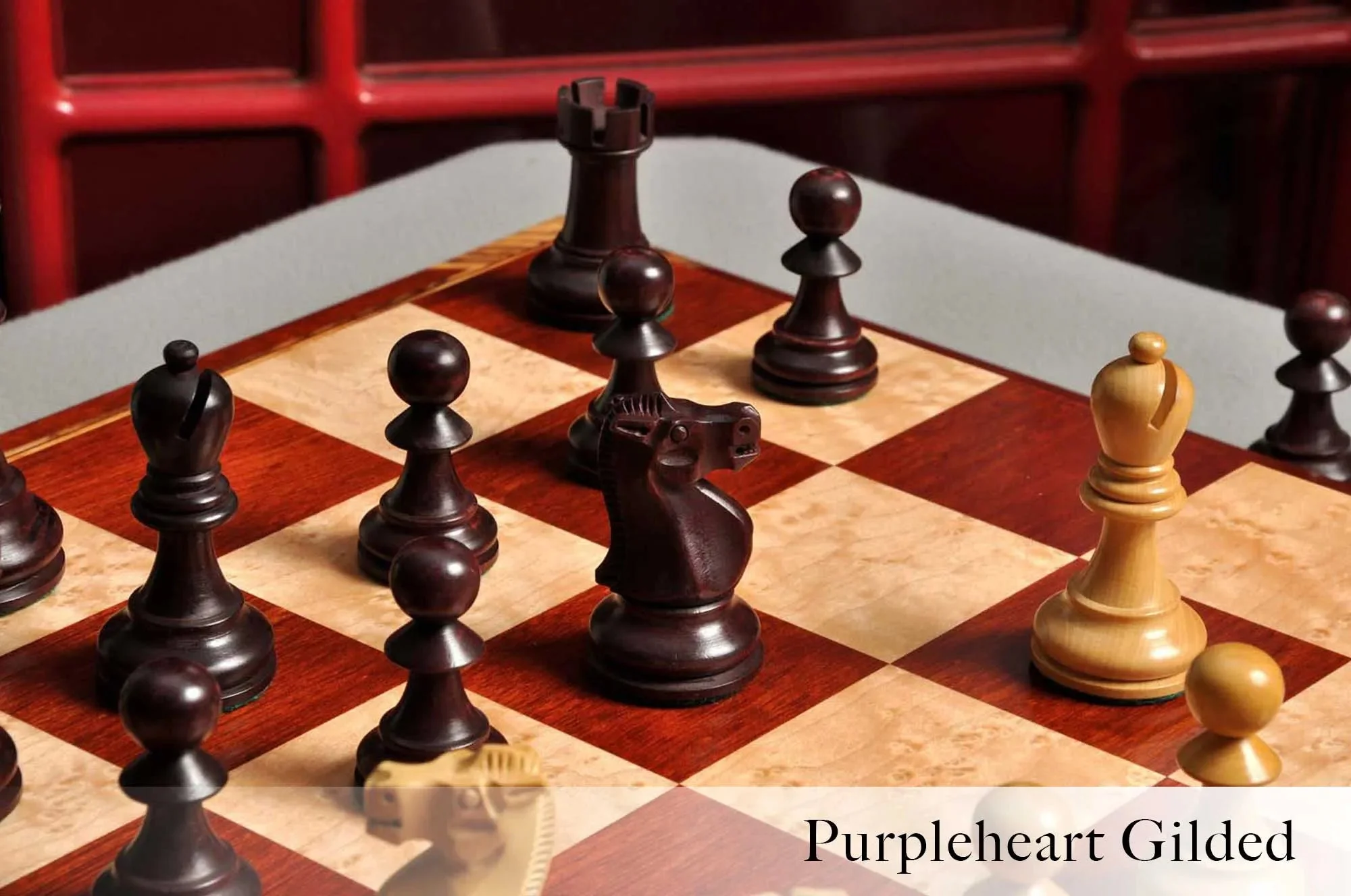 The Reykjavik II Series Gilded Chess Pieces - 3.75" King - Image 13