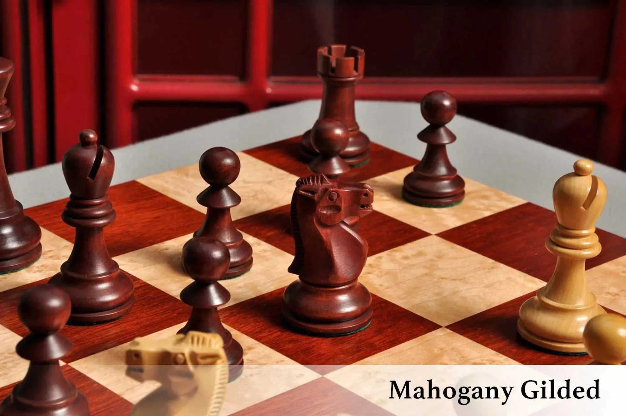 The Reykjavik II Series Gilded Chess Pieces - 3.75" King - Image 21