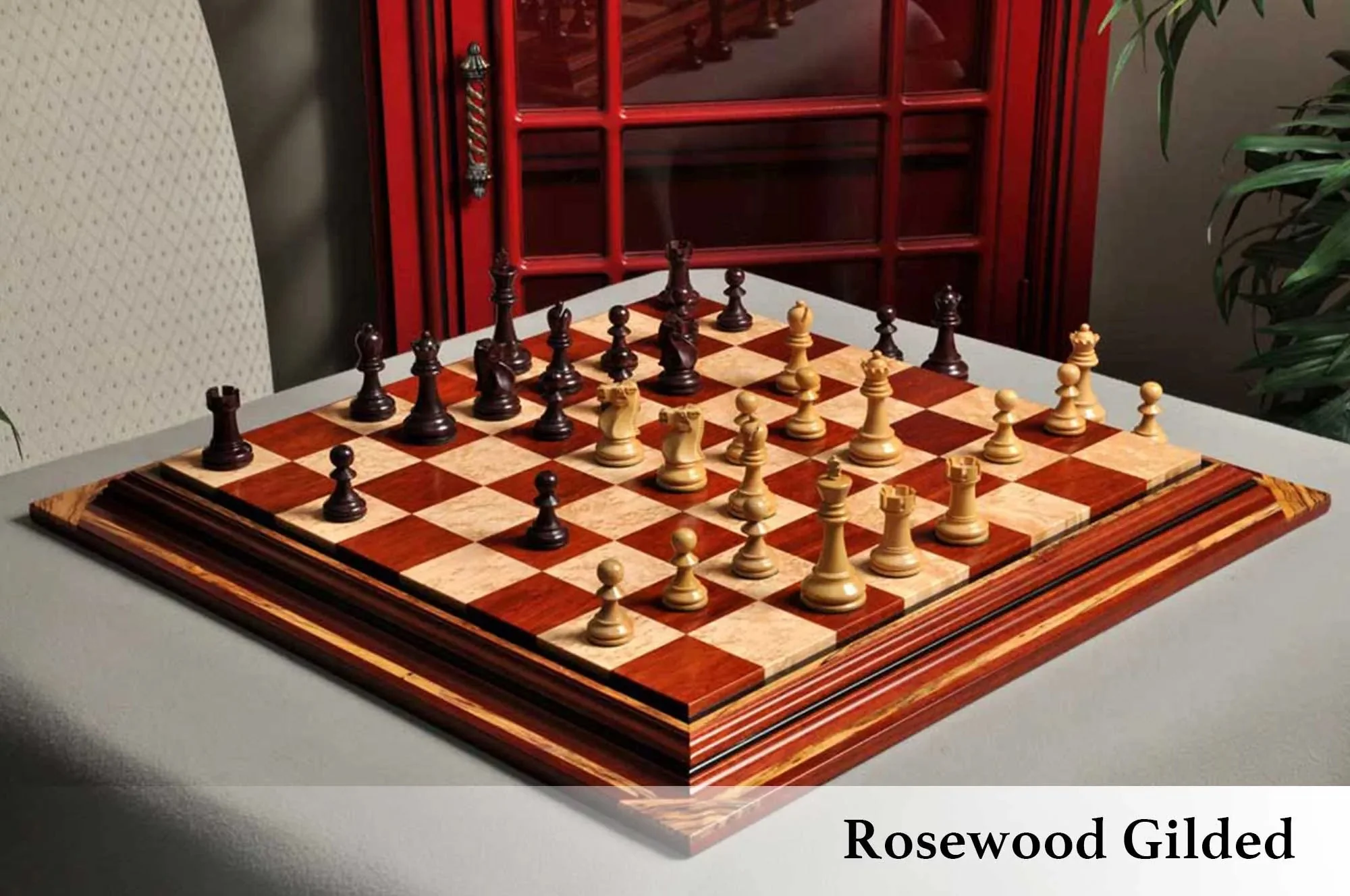 The Reykjavik II Series Gilded Chess Pieces - 3.75" King - Image 26