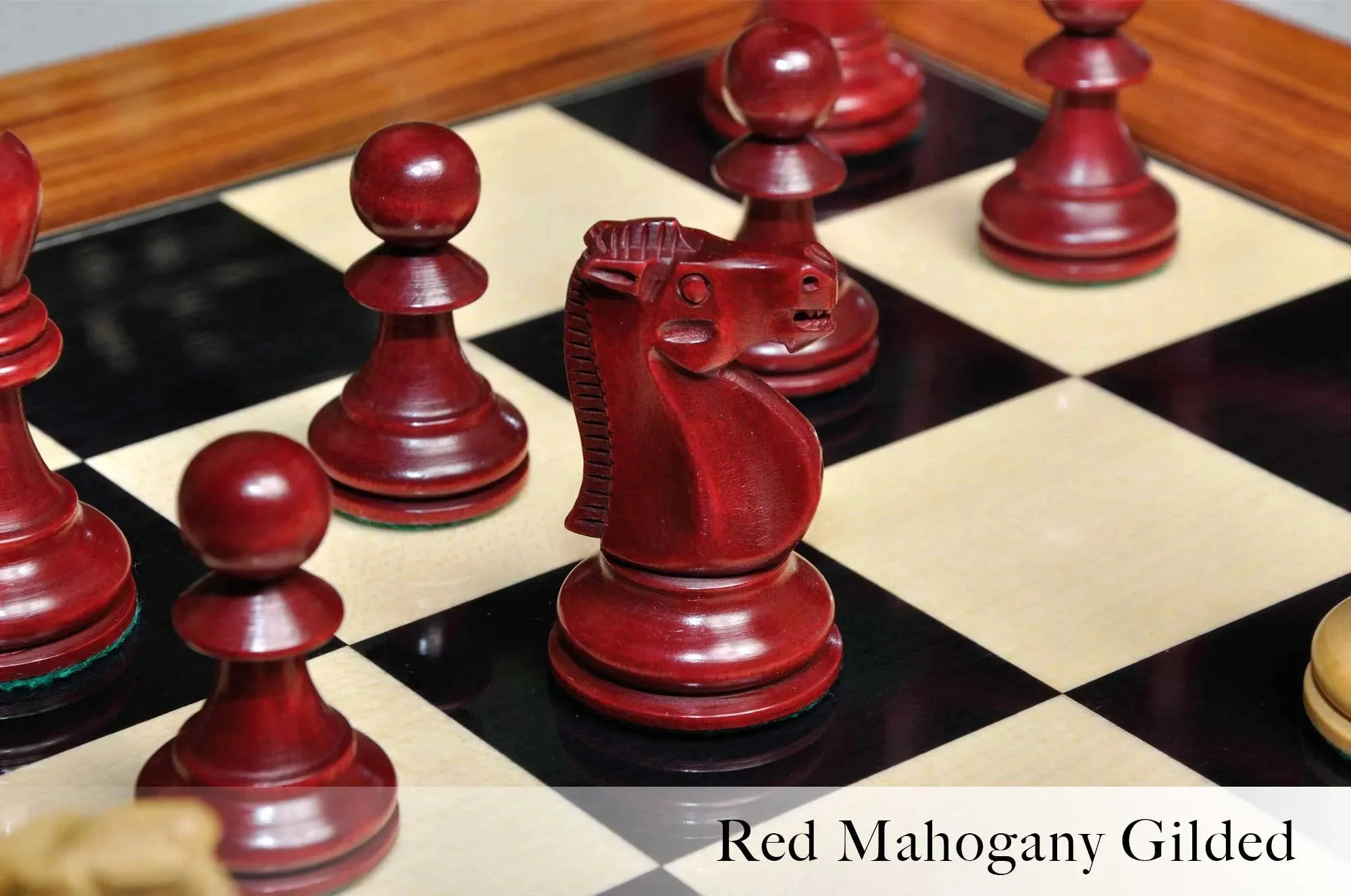The Reykjavik II Series Gilded Chess Pieces - 3.75" King - Image 3