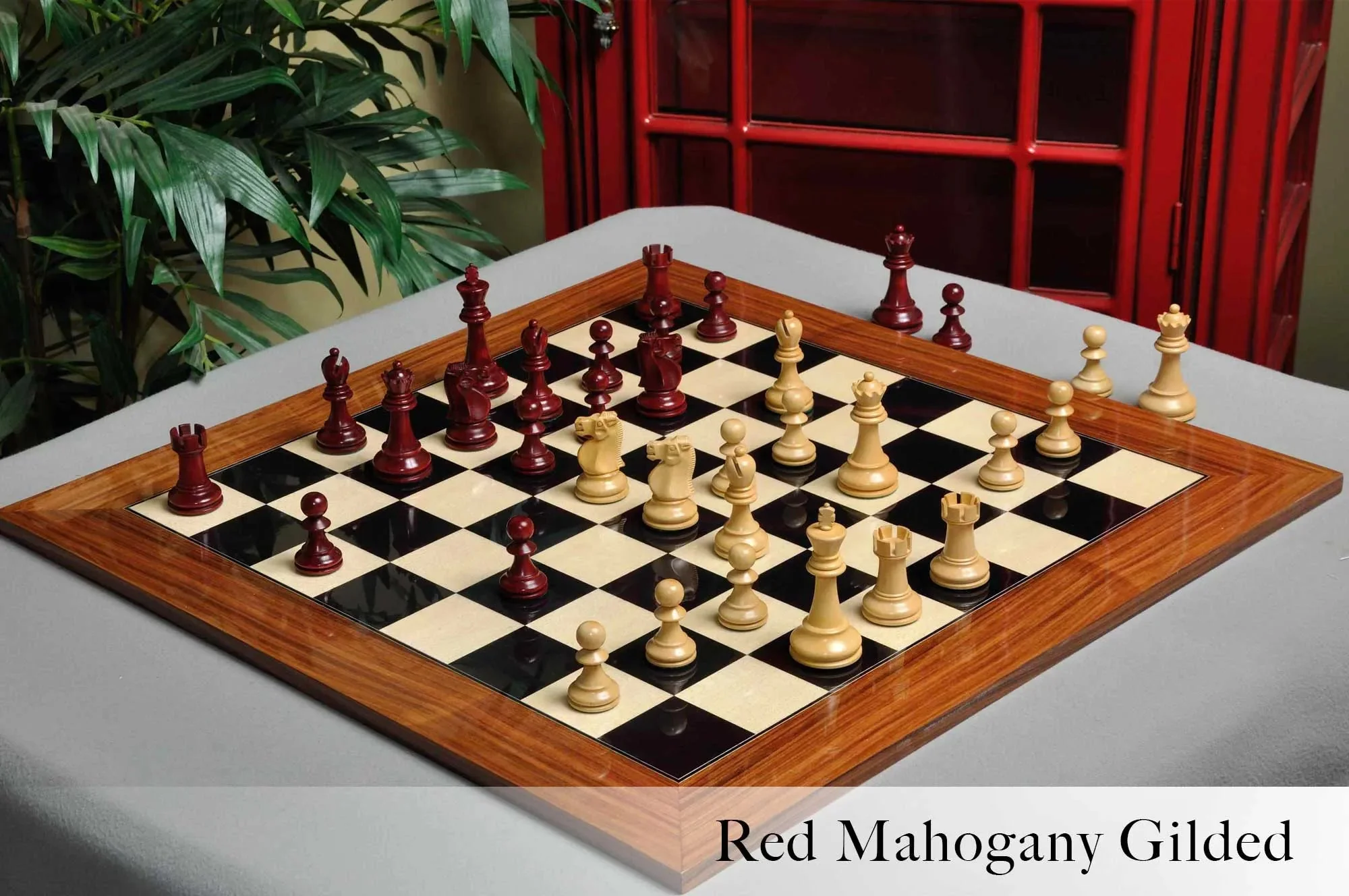 The Reykjavik II Series Gilded Chess Pieces - 3.75" King - Image 4