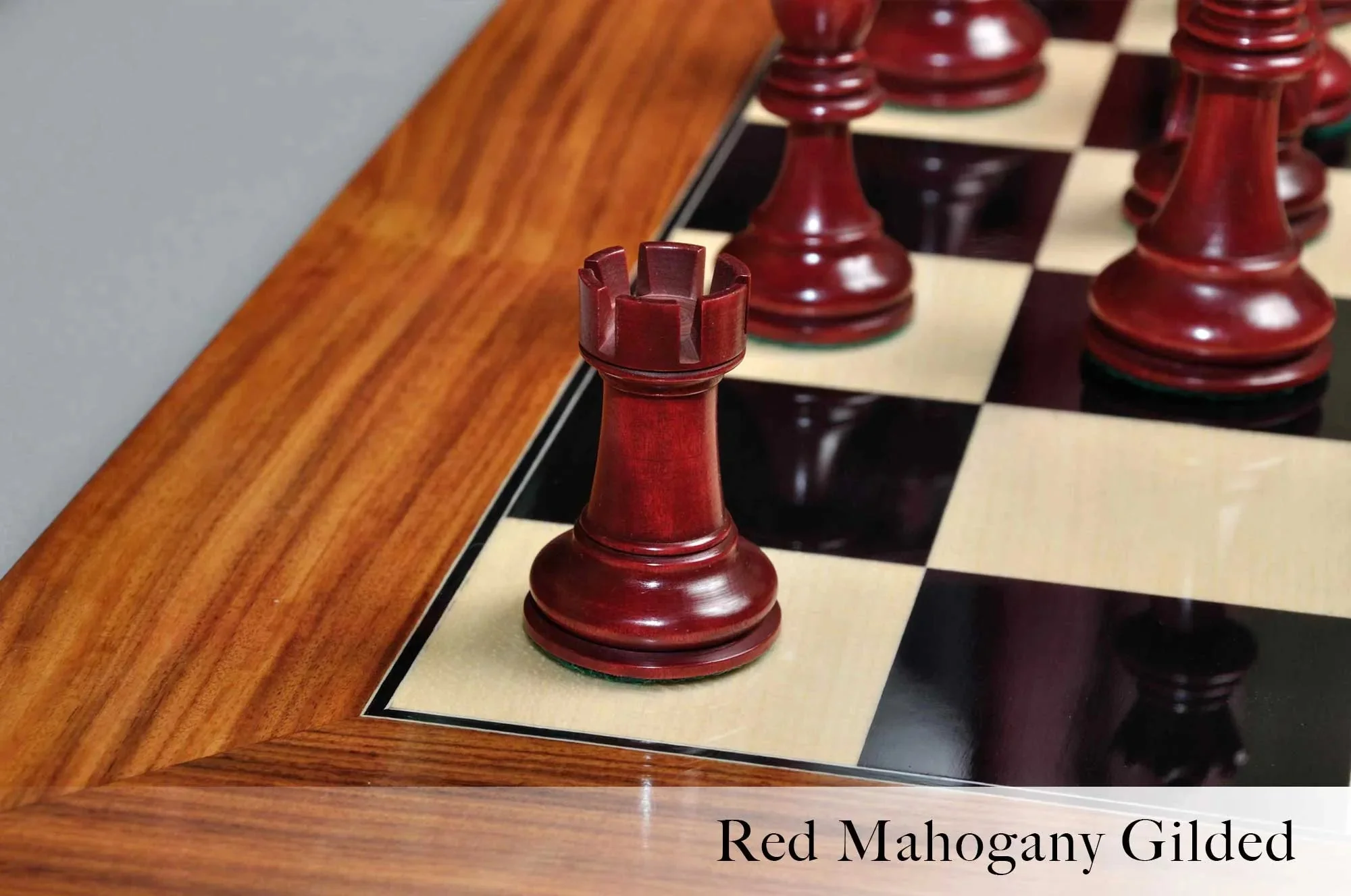 The Reykjavik II Series Gilded Chess Pieces - 3.75" King - Image 5
