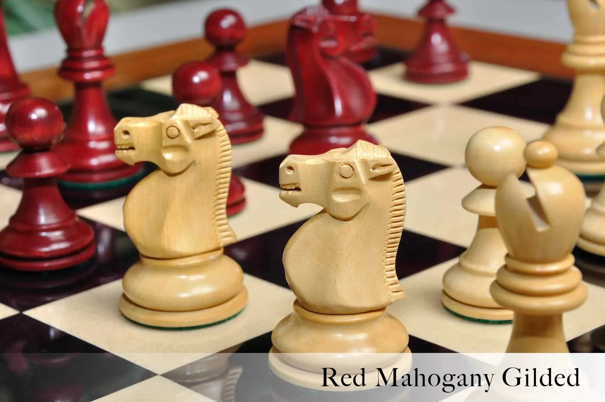 The Reykjavik II Series Gilded Chess Pieces - 3.75" King - Image 6