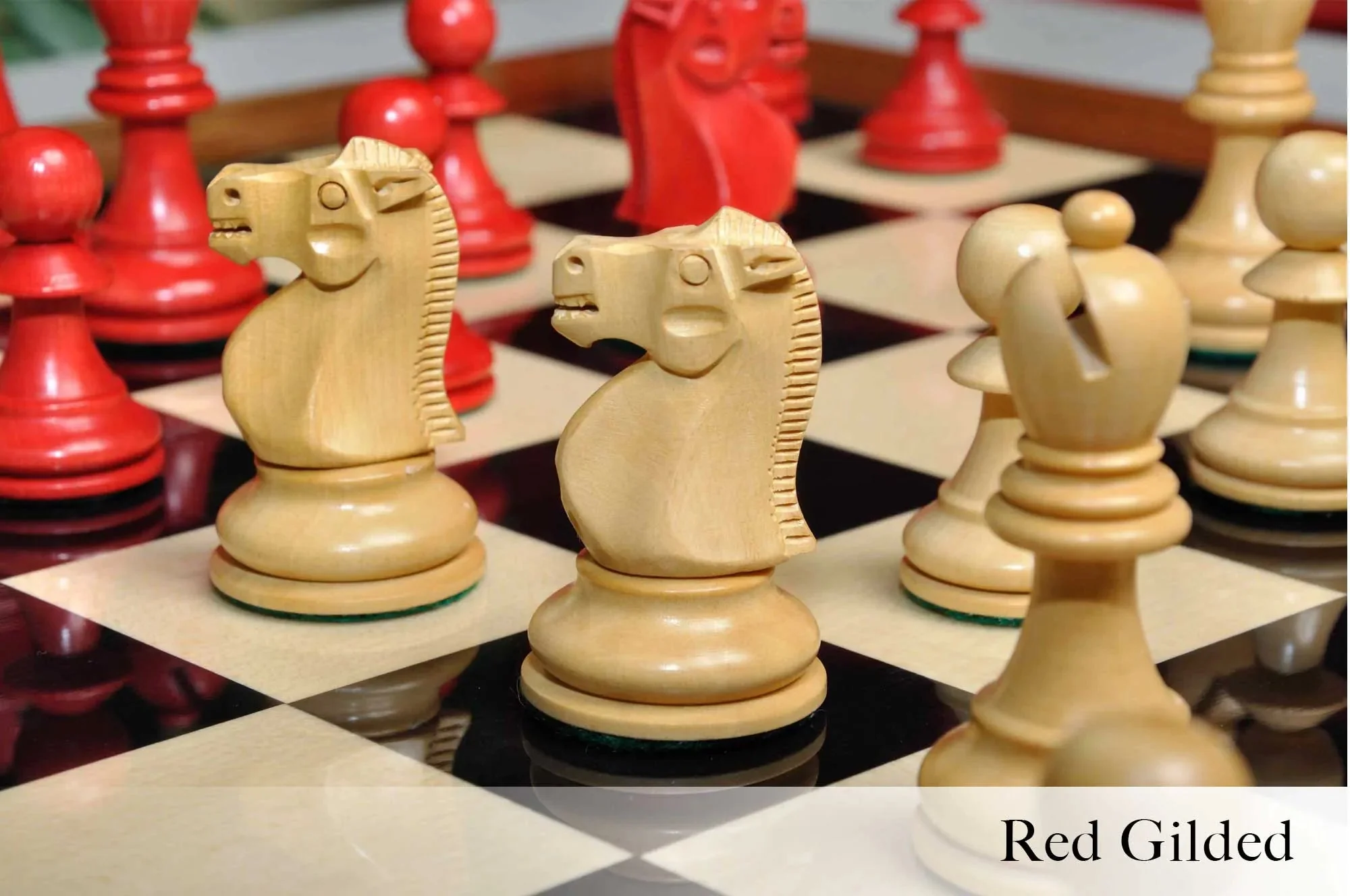 The Reykjavik II Series Gilded Chess Pieces - 3.75" King - Image 7