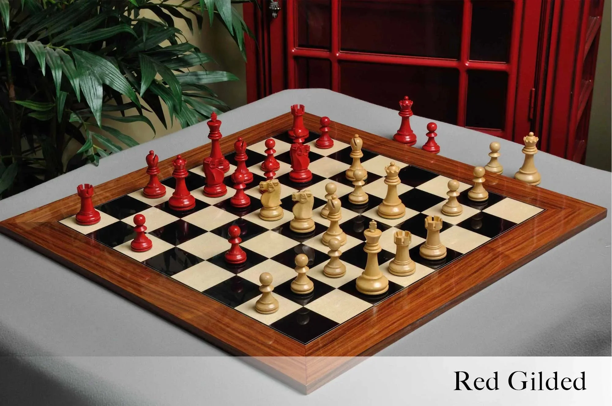 The Reykjavik II Series Gilded Chess Pieces - 3.75" King - Image 8