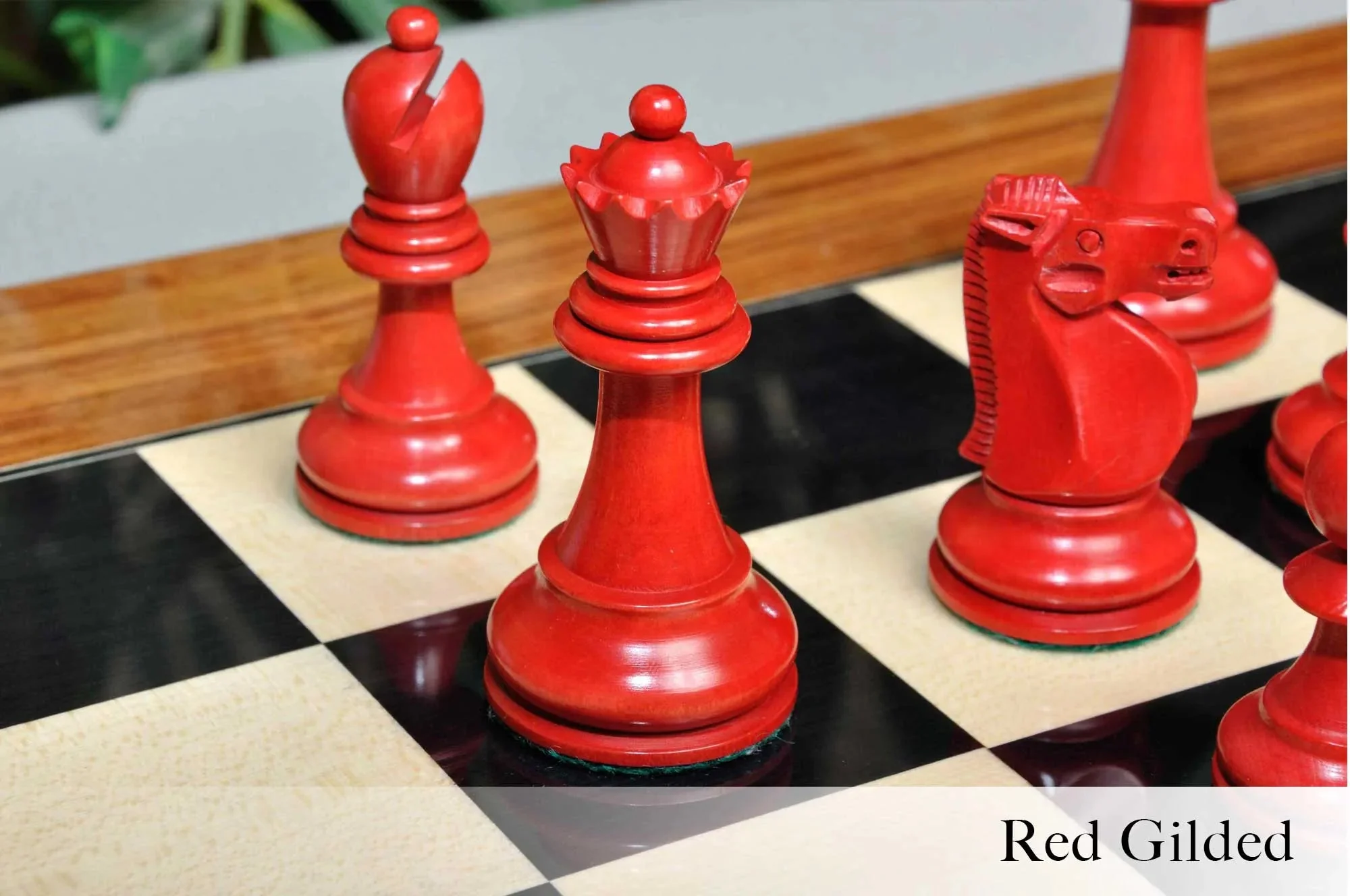 The Reykjavik II Series Gilded Chess Pieces - 3.75" King - Image 9