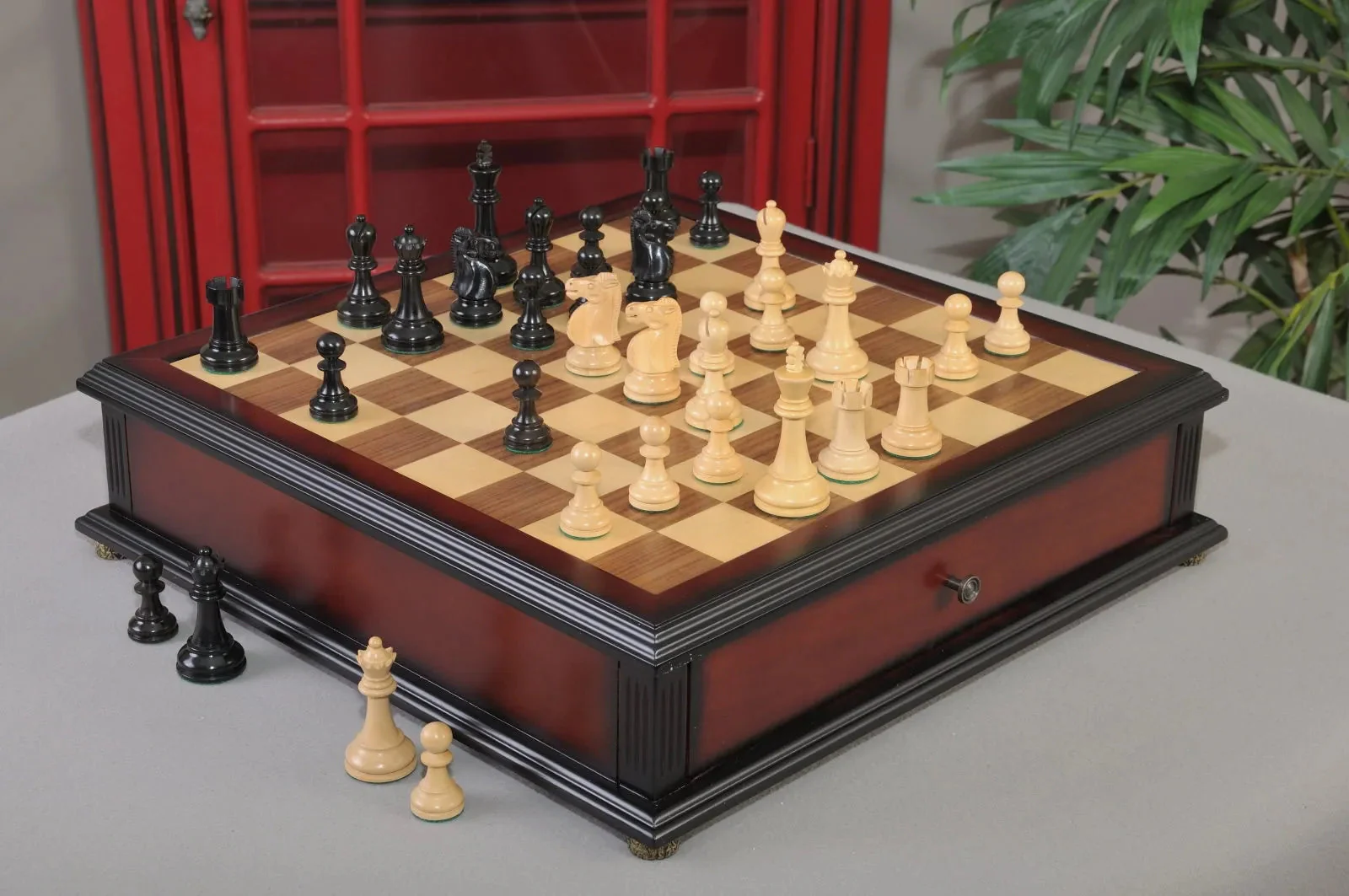 Natural Boxwood and Genuine Ebony