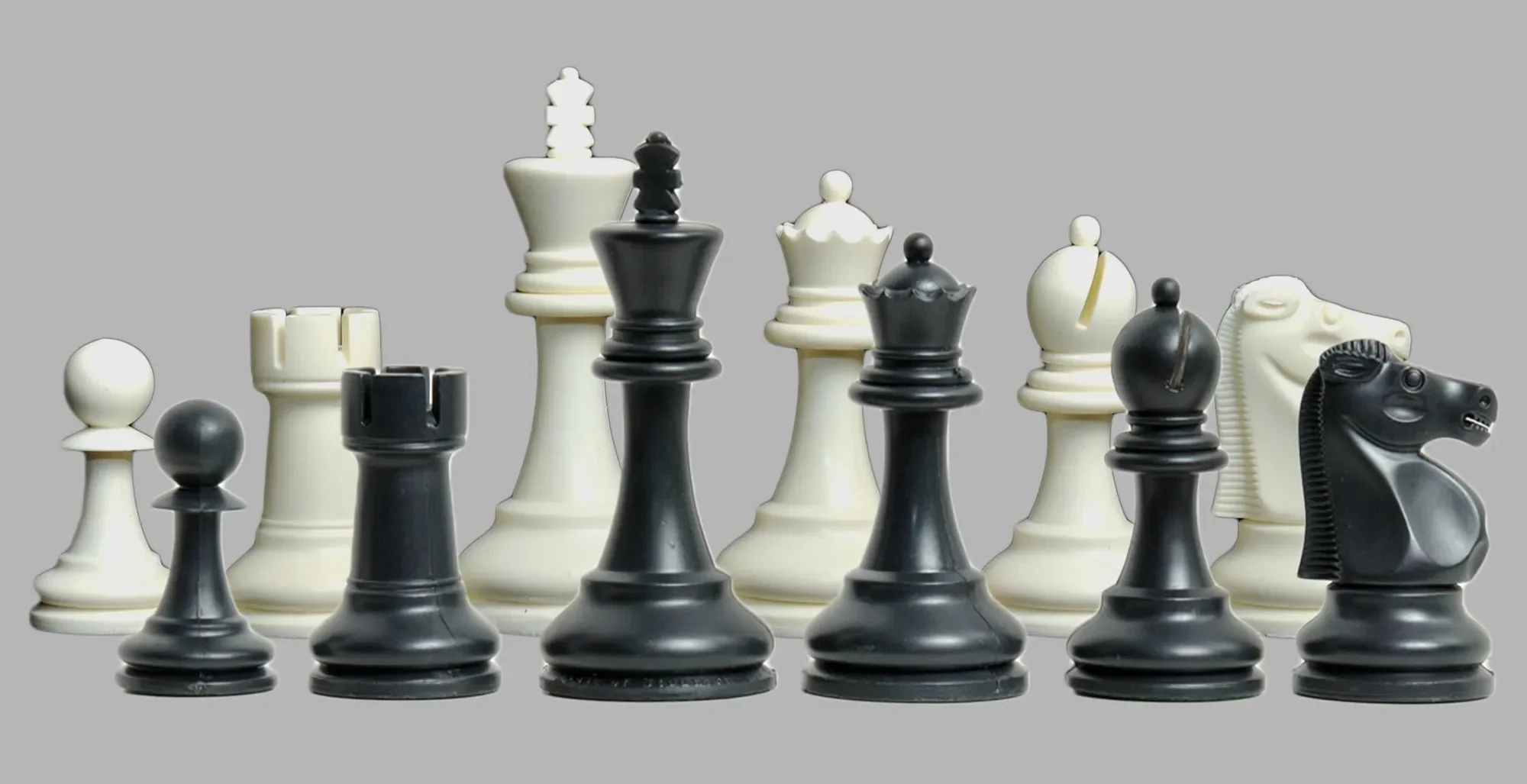 The Reykjavik Series Plastic Chess Pieces - 3.75" King - Image 5