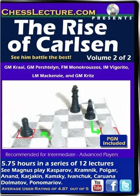 E-DVD The Rise of Carlsen - 2 DVDs - Chess Lecture - Volume 100 - Image 3