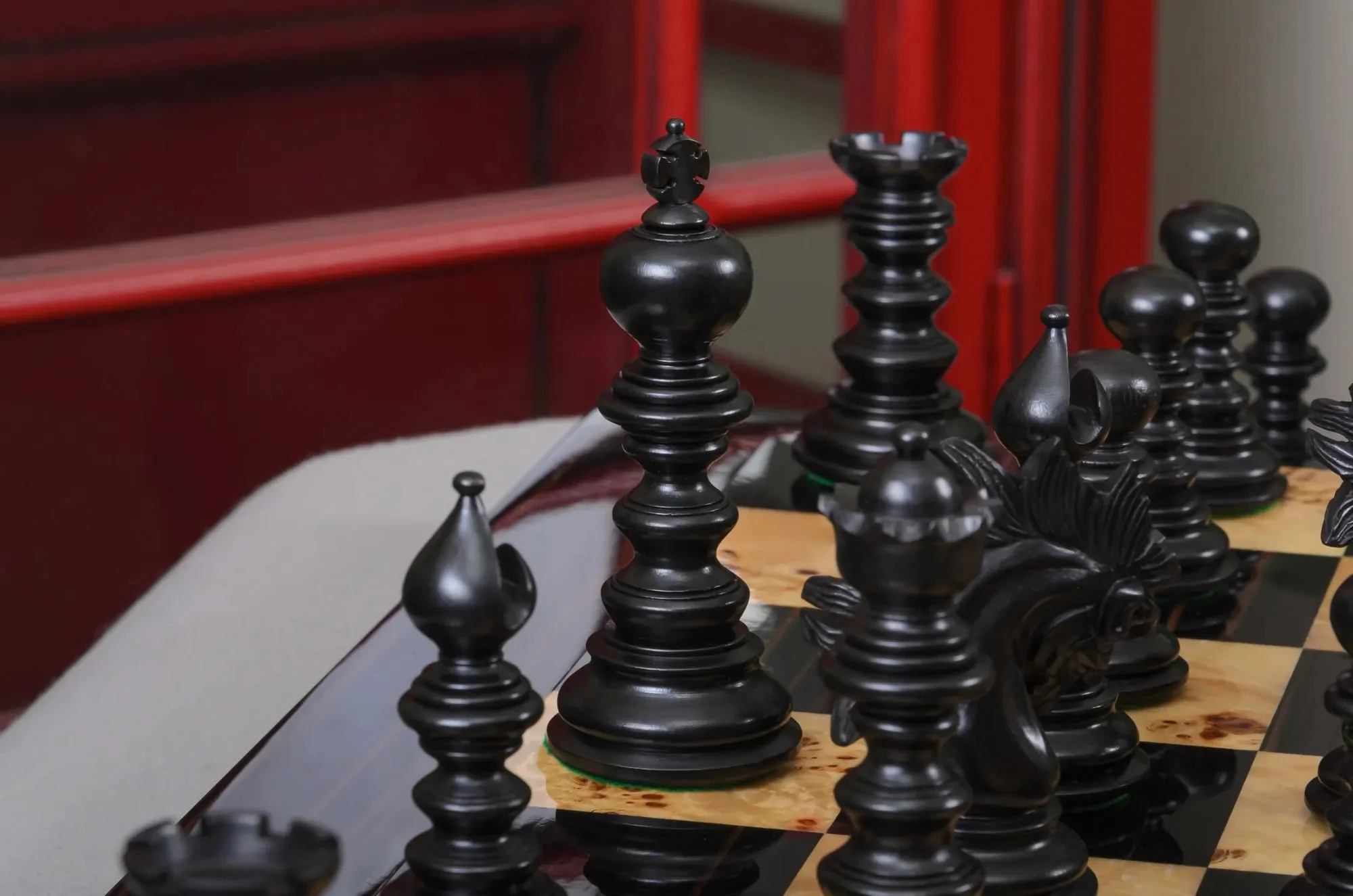 The Savano Series Artisan Wood Chess Pieces - 4.4" King - Image 10
