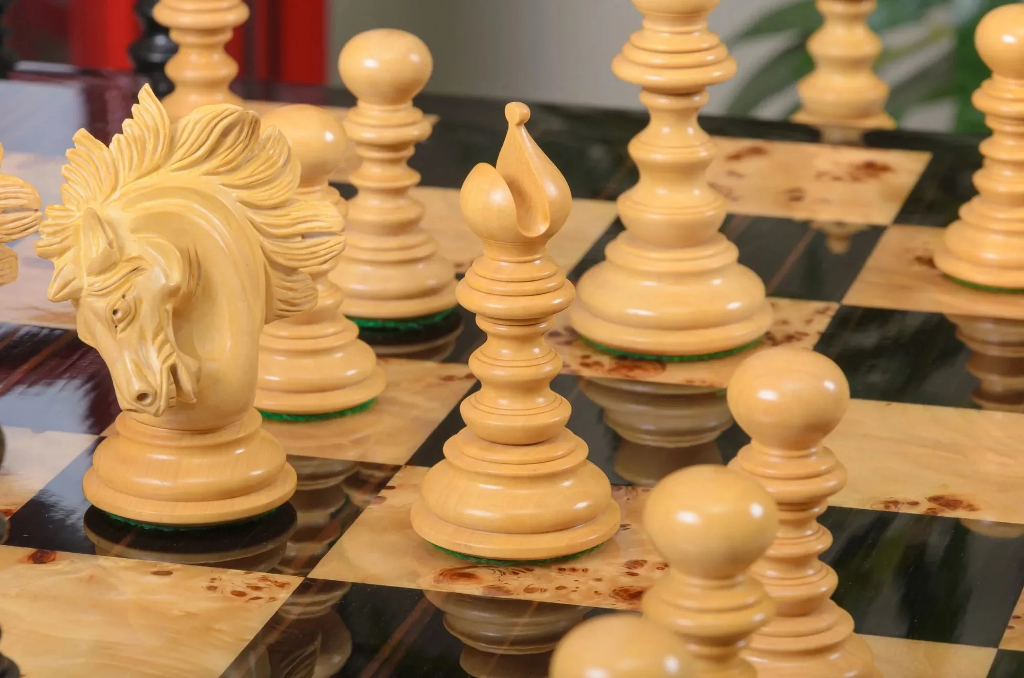 The Savano Series Artisan Wood Chess Pieces - 4.4" King - Image 11
