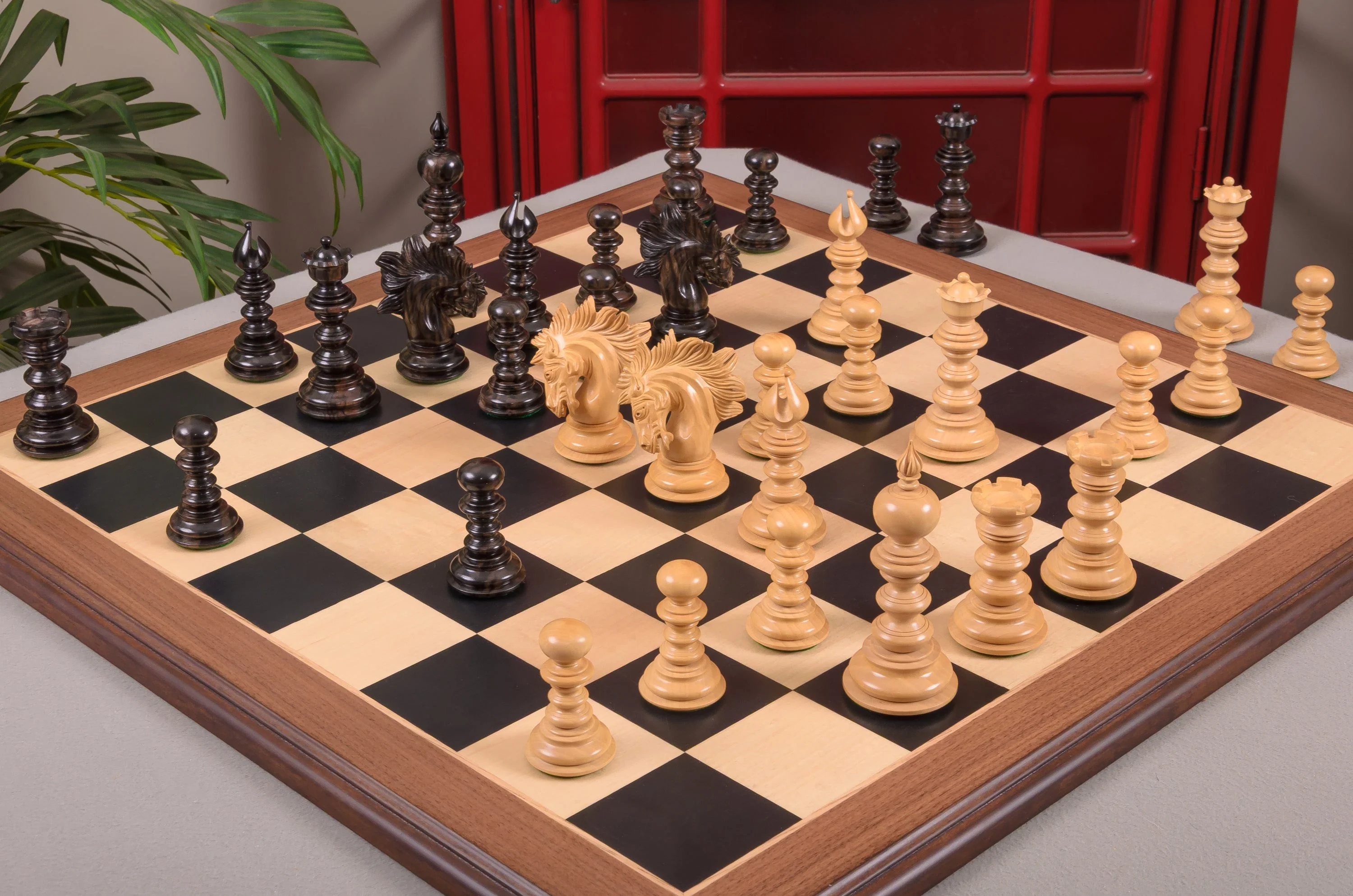 The Savano Series Artisan Wood Chess Pieces - 4.4" King - Image 15