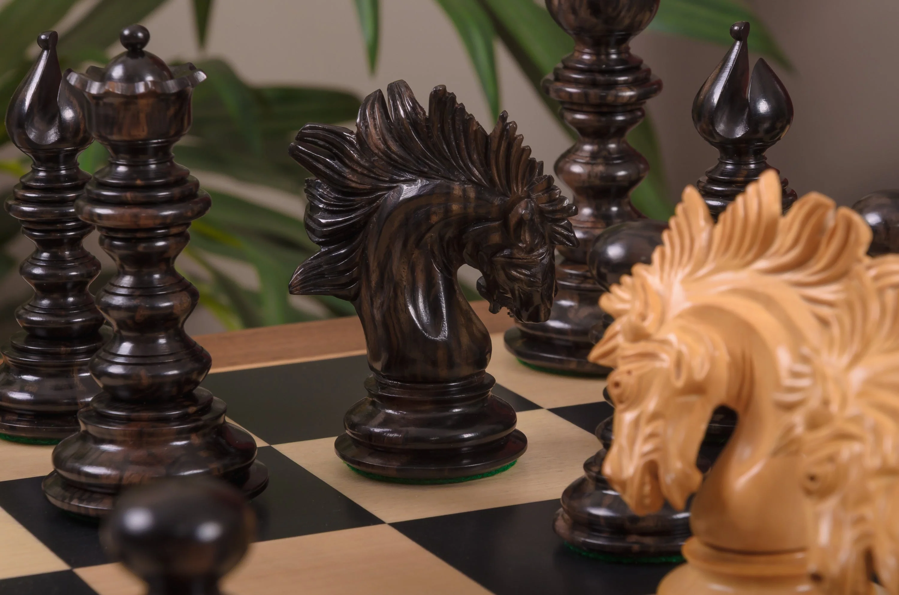 The Savano Series Artisan Wood Chess Pieces - 4.4" King - Image 17