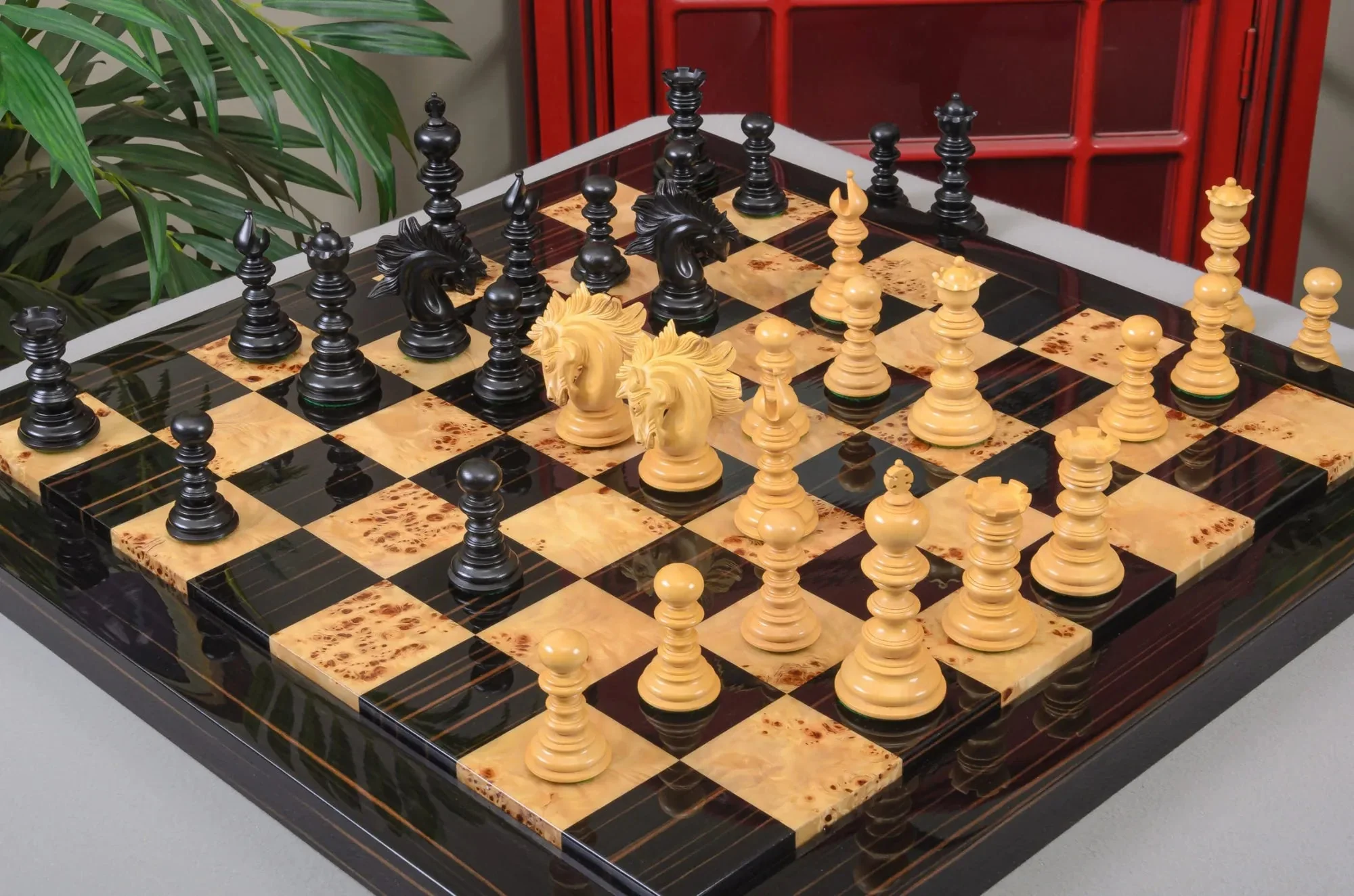 The Savano Series Artisan Wood Chess Pieces - 4.4" King - Image 2