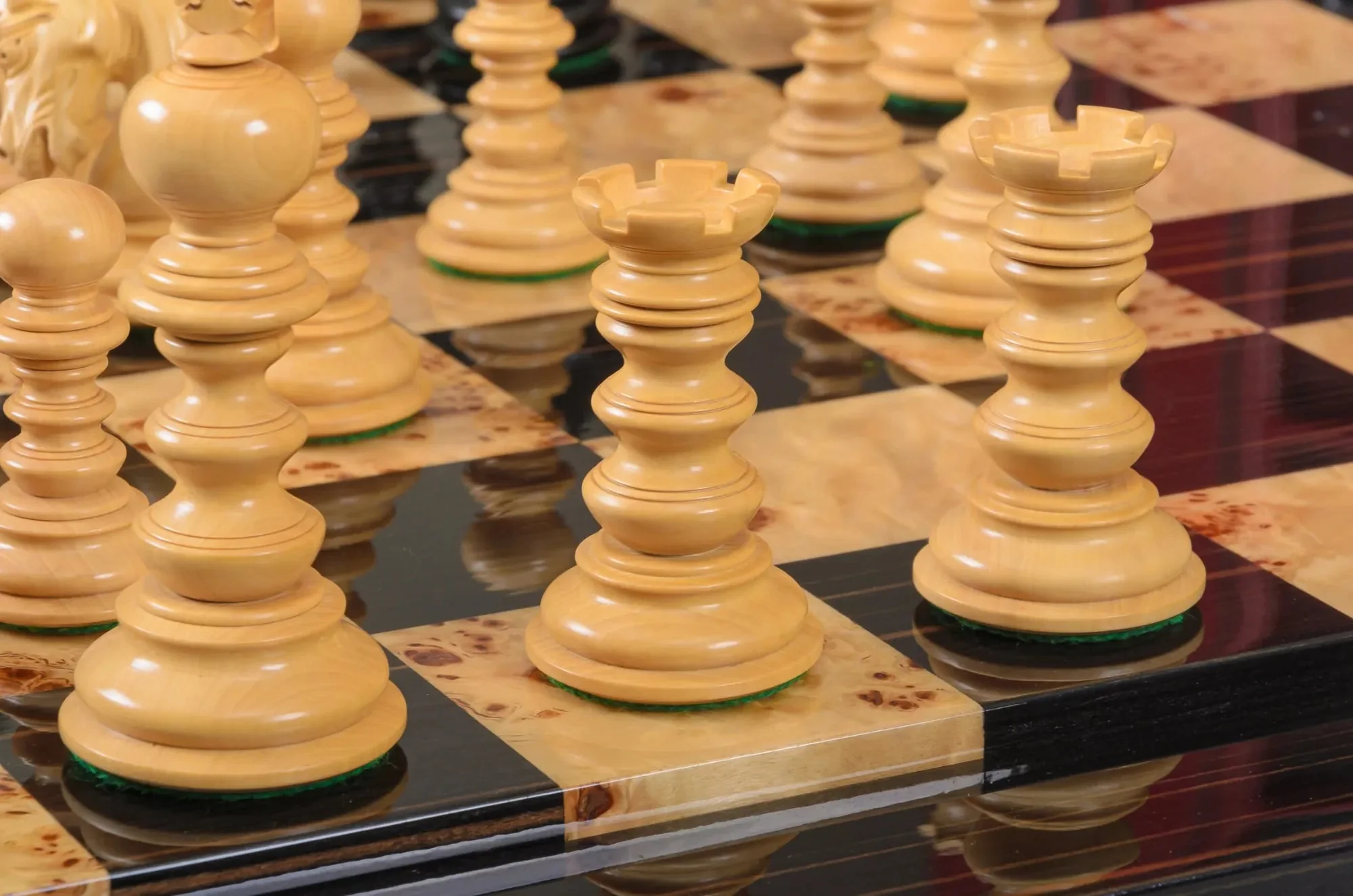 The Savano Series Artisan Wood Chess Pieces - 4.4" King - Image 21