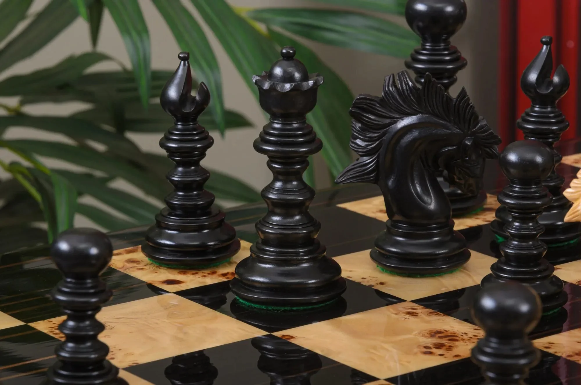 The Savano Series Artisan Wood Chess Pieces - 4.4" King - Image 22