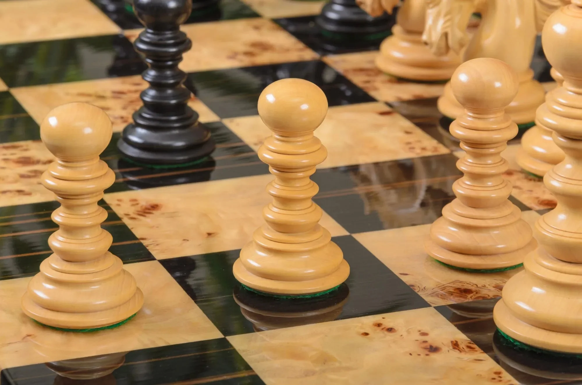The Savano Series Artisan Wood Chess Pieces - 4.4" King - Image 24