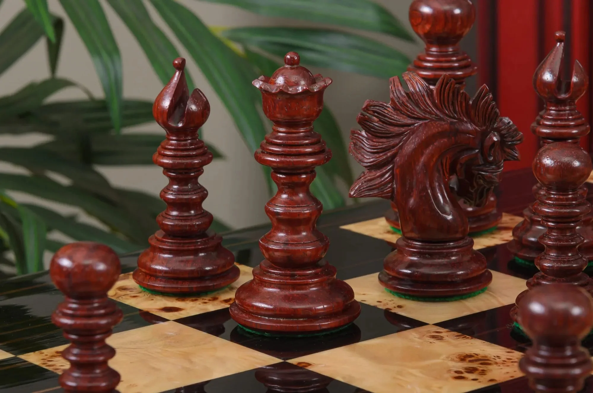 The Savano Series Artisan Wood Chess Pieces - 4.4" King - Image 3