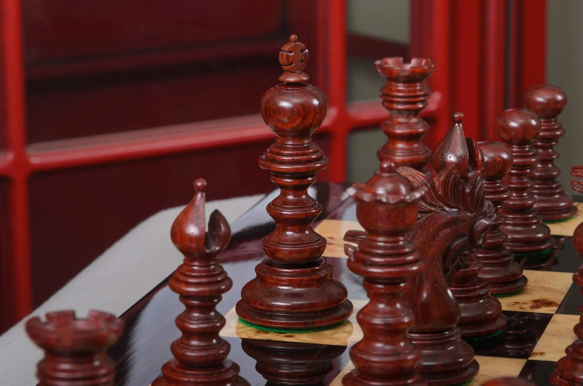 The Savano Series Artisan Wood Chess Pieces - 4.4" King - Image 8