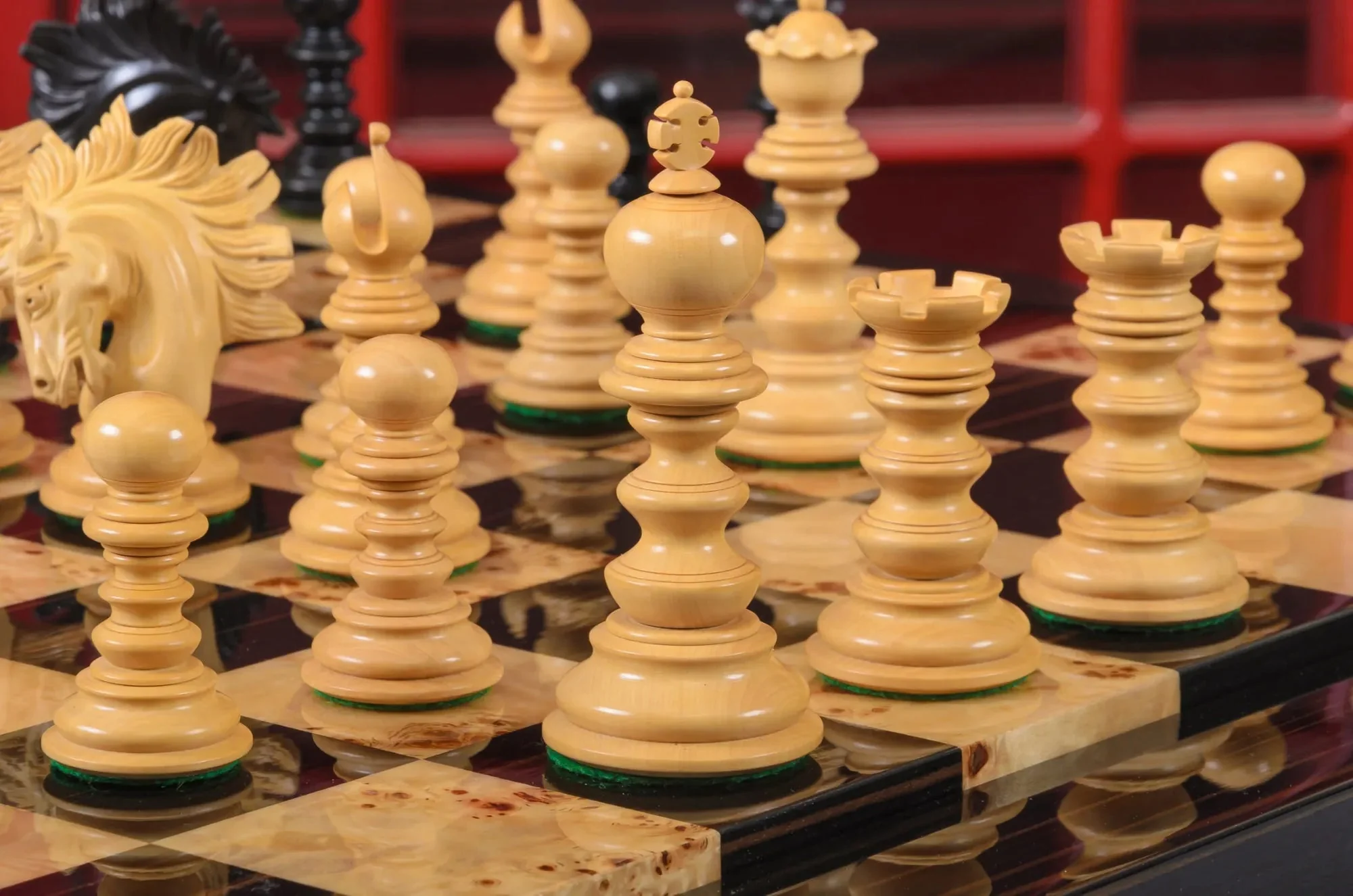 The Savano Series Artisan Wood Chess Pieces - 4.4" King - Image 9