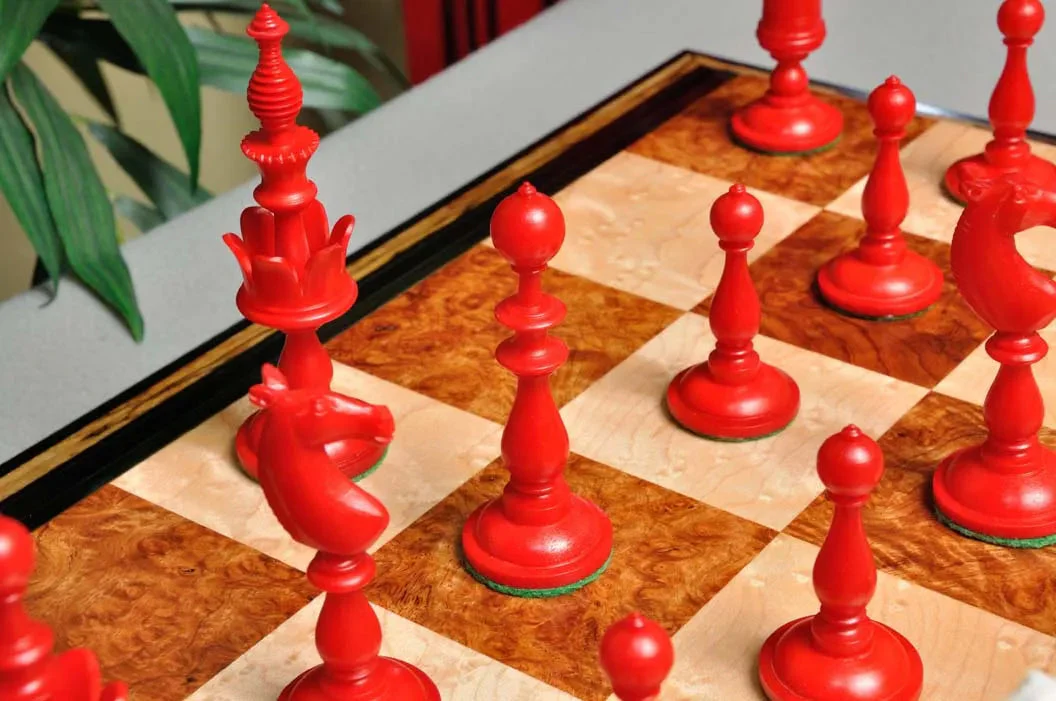 The Selenus Luxury Bone Chess Pieces - 4.0" King - Image 10