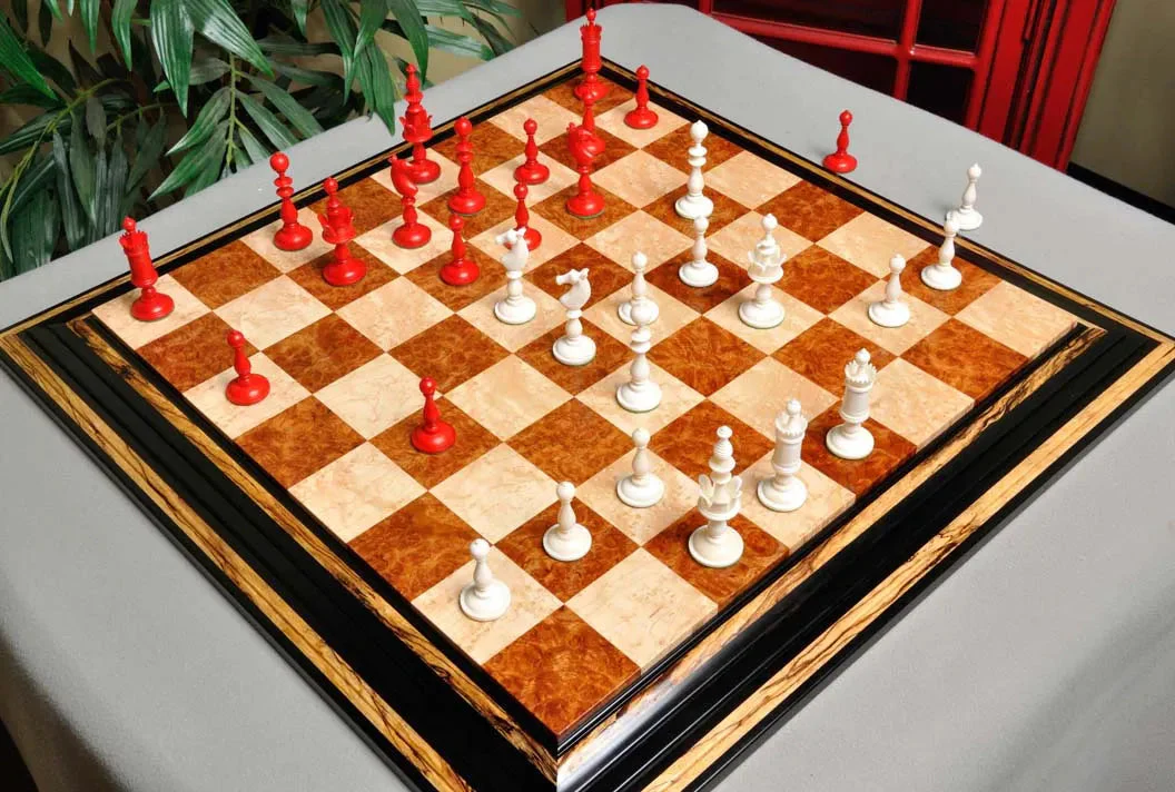 The Selenus Luxury Bone Chess Pieces - 4.0" King - Image 12