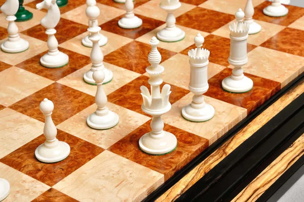 The Selenus Luxury Bone Chess Pieces - 4.0" King - Image 14