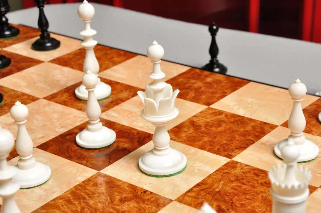 The Selenus Luxury Bone Chess Pieces - 4.0" King - Image 26