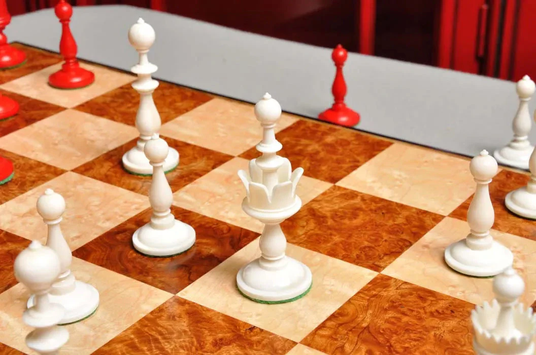 The Selenus Luxury Bone Chess Pieces - 4.0" King - Image 3